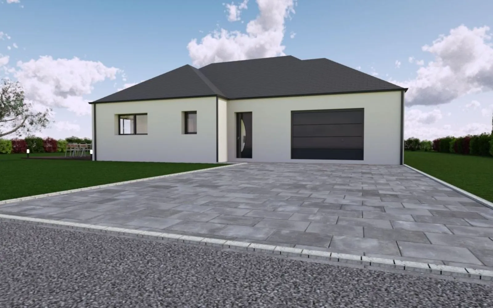 Projet de construction d'une maison 132.27 m² avec terrain à HEDE (35) à Hédé-Bazouges — photo 1