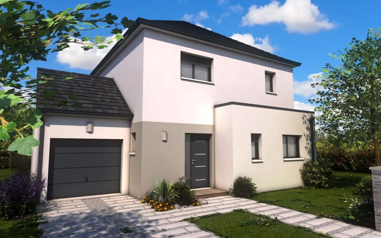 Projet de construction d'une maison 120.64 m² avec terrain à HEDE (35) à Hédé-Bazouges — photo 1