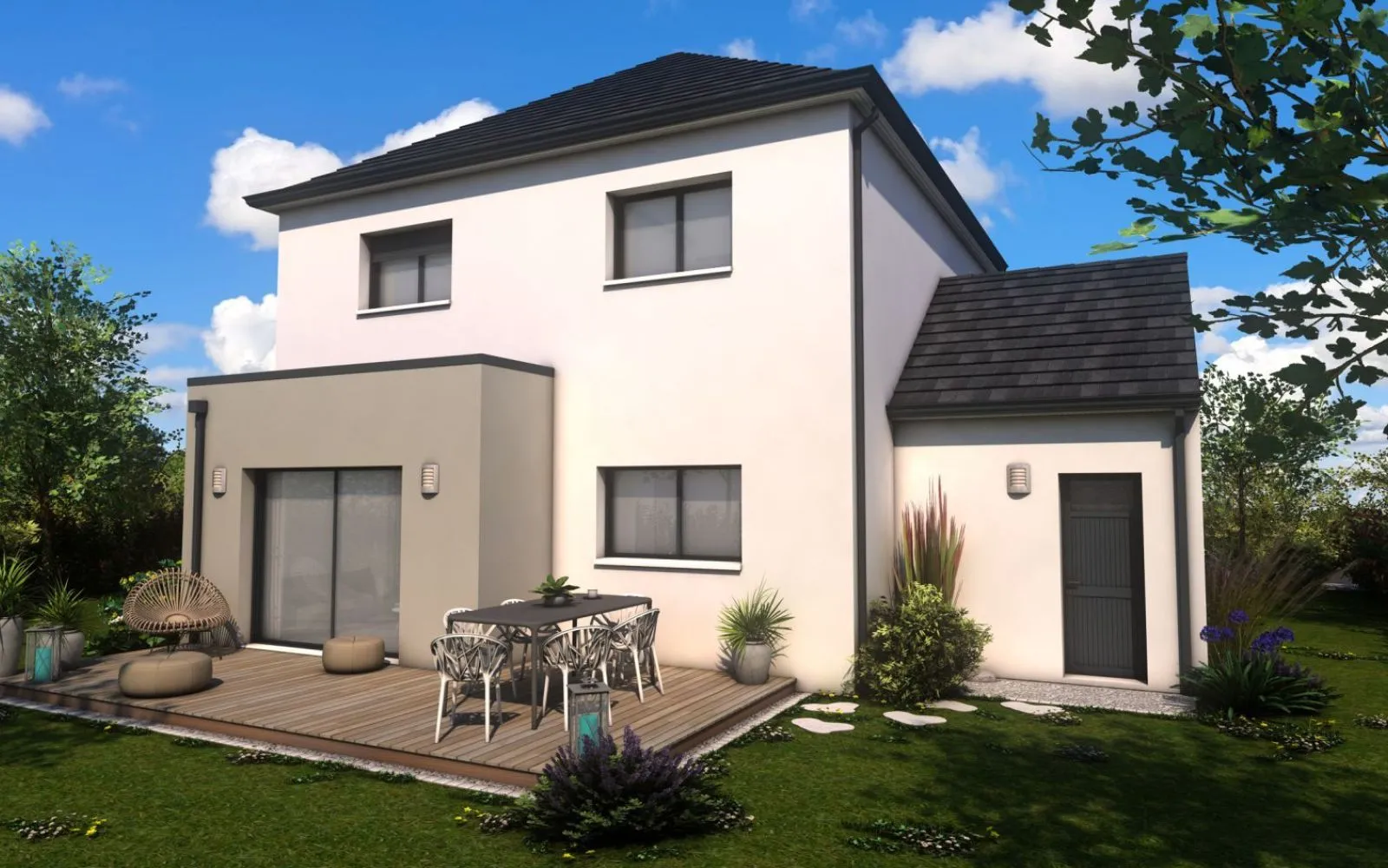 Projet de construction d'une maison 120.64 m² avec terrain à HEDE (35) à Hédé-Bazouges — photo 2