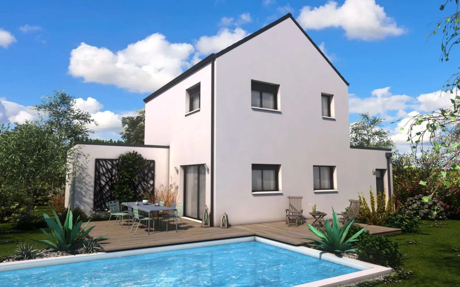 Projet de construction d'une maison 111.63 m² avec terrain à HEDE (35) à Hédé-Bazouges — photo 2