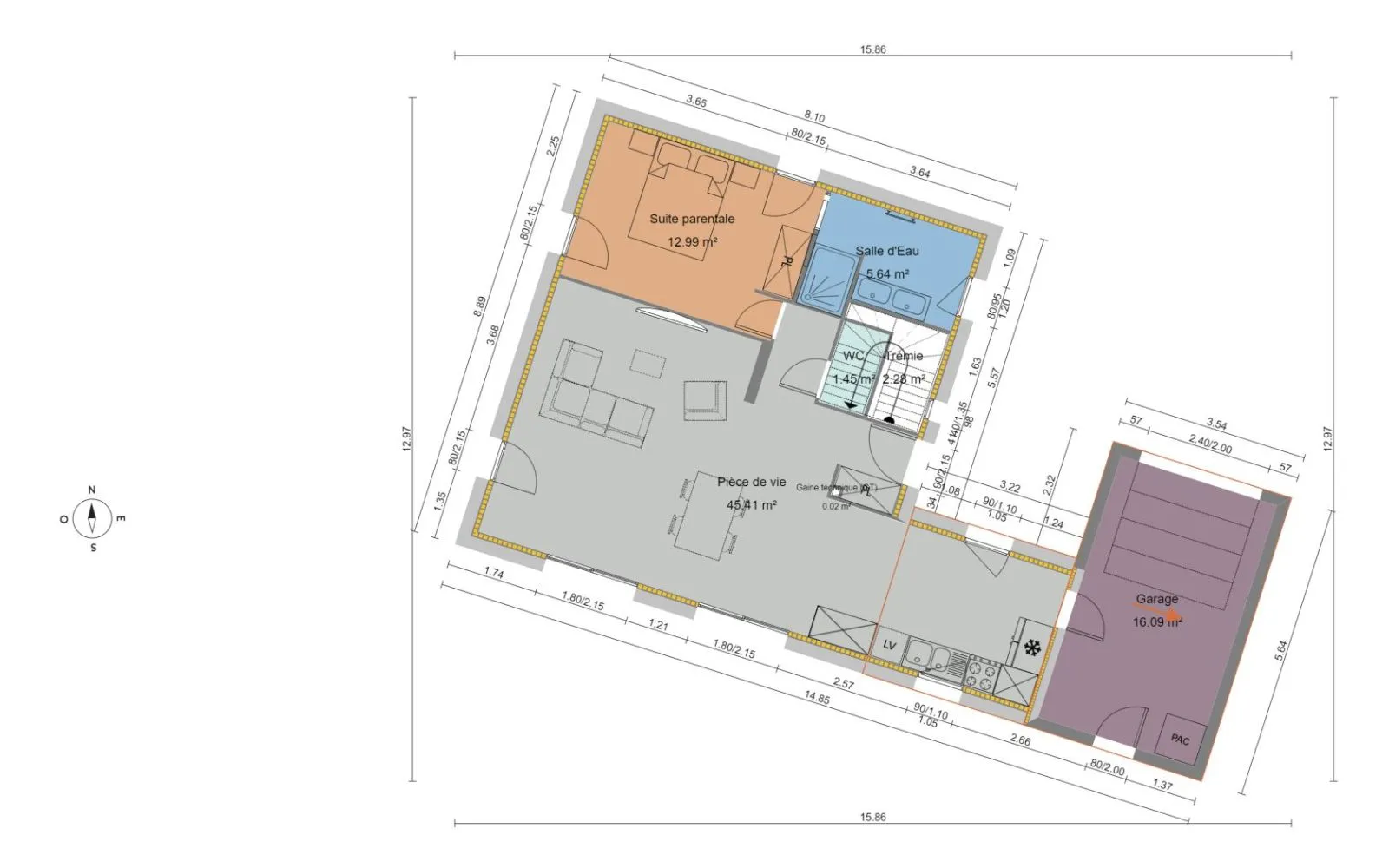 Projet de construction d'une maison 107.5 m² avec terrain à HEDE (35) à Hédé-Bazouges — photo 6