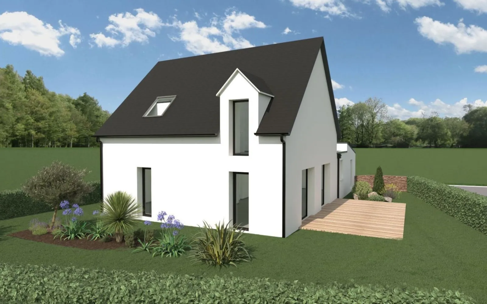 Projet de construction d'une maison 107.5 m² avec terrain à HEDE (35) à Hédé-Bazouges — photo 2