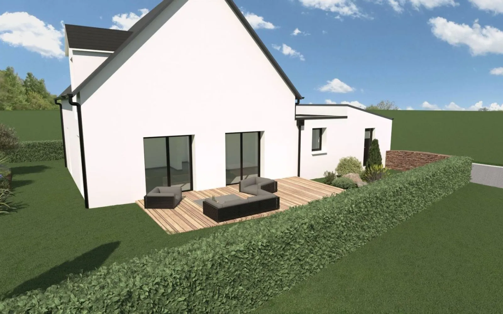 Projet de construction d'une maison 107.5 m² avec terrain à HEDE (35) à Hédé-Bazouges — photo 3