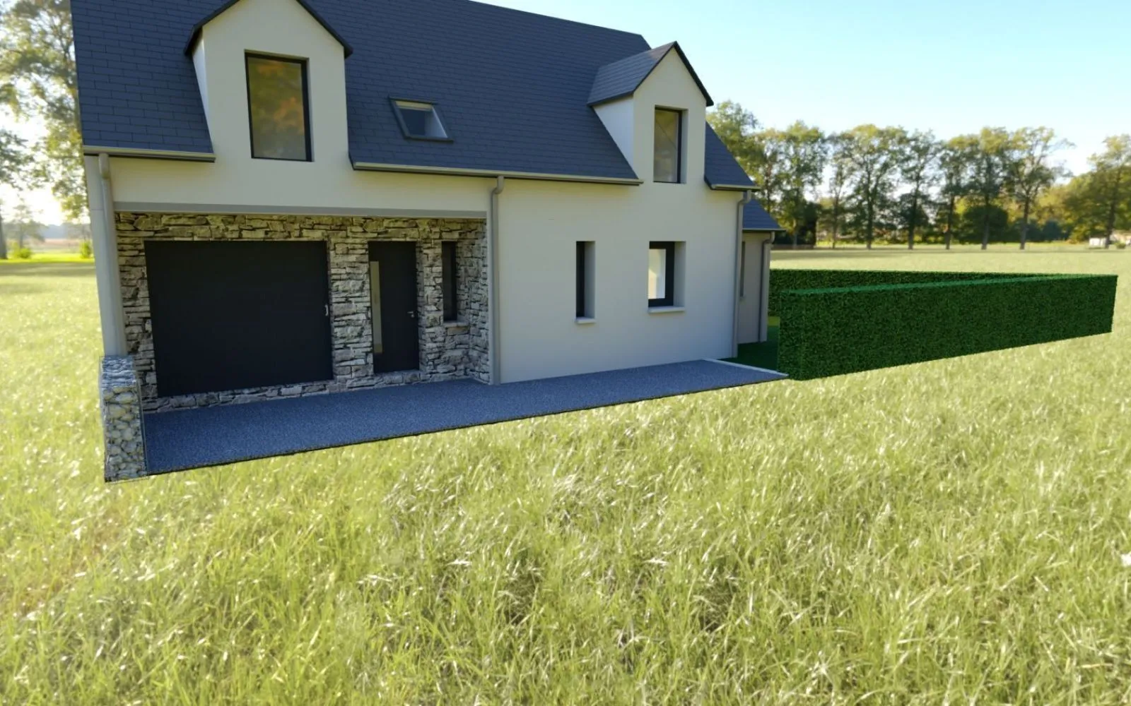 Projet de construction d'une maison 105 m² avec terrain à HEDE (35) à Hédé-Bazouges — photo 1