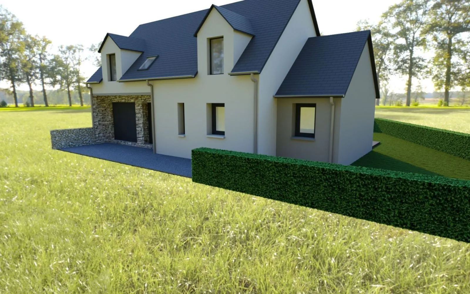 Projet de construction d'une maison 105 m² avec terrain à HEDE (35) à Hédé-Bazouges — photo 2