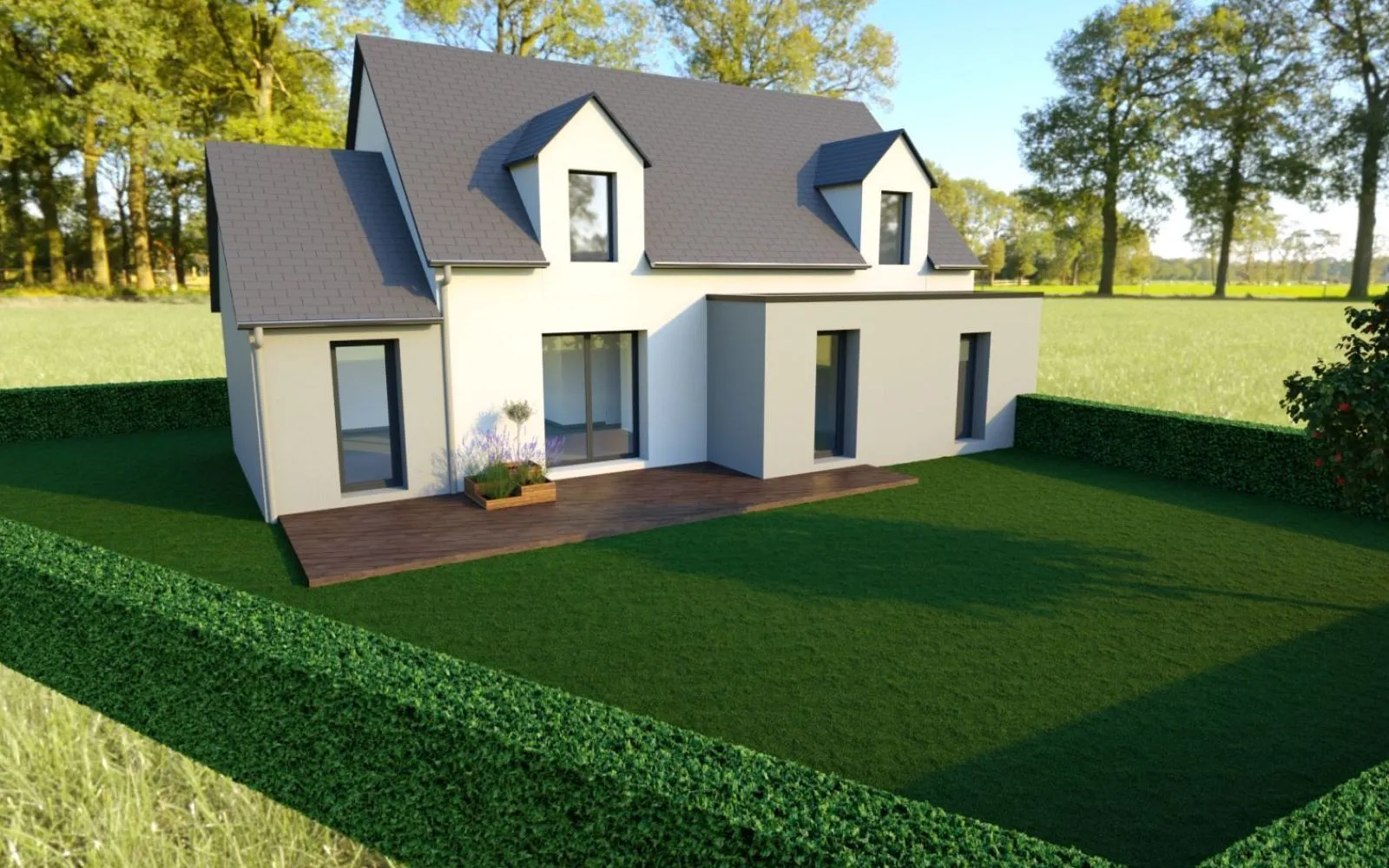 Projet de construction d'une maison 105 m² avec terrain à HEDE (35) à Hédé-Bazouges — photo 3