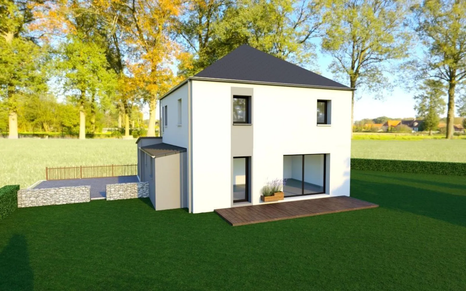 Projet de construction d'une maison 113 m² avec terrain à HEDE (35) à Hédé-Bazouges — photo 2