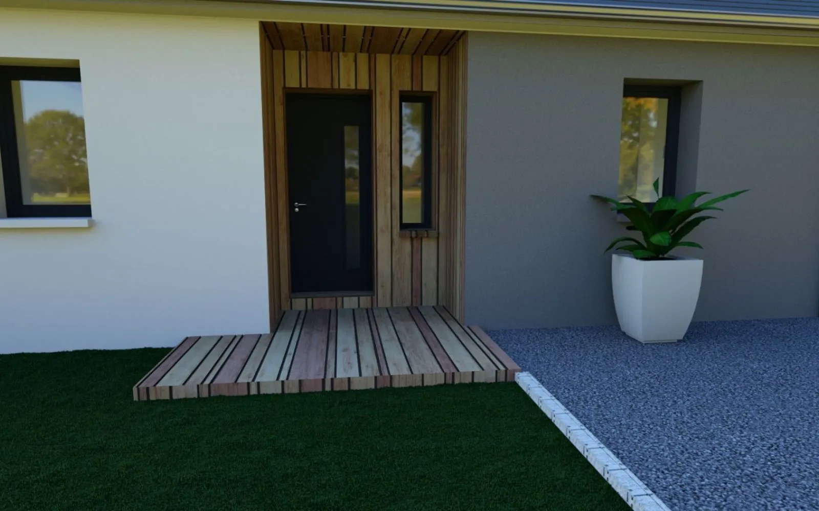 Projet de construction d'une maison 93 m² avec terrain à HEDE (35) à Hédé-Bazouges — photo 4