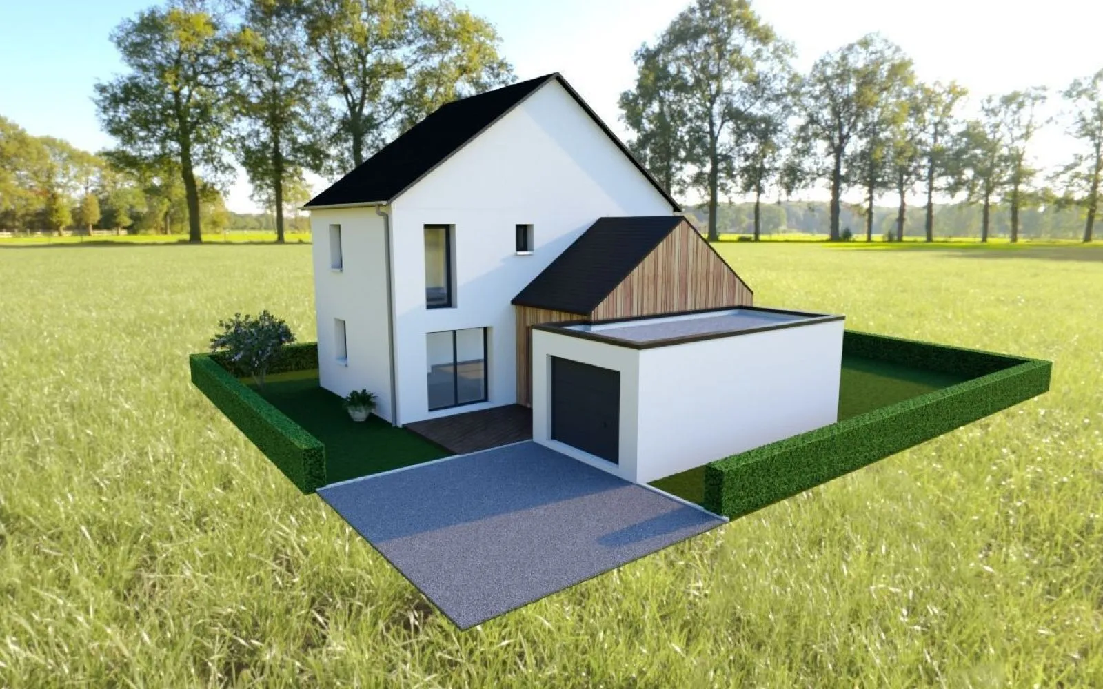 Projet de construction d'une maison 102 m² avec terrain à HEDE (35) à Hédé-Bazouges — photo 2