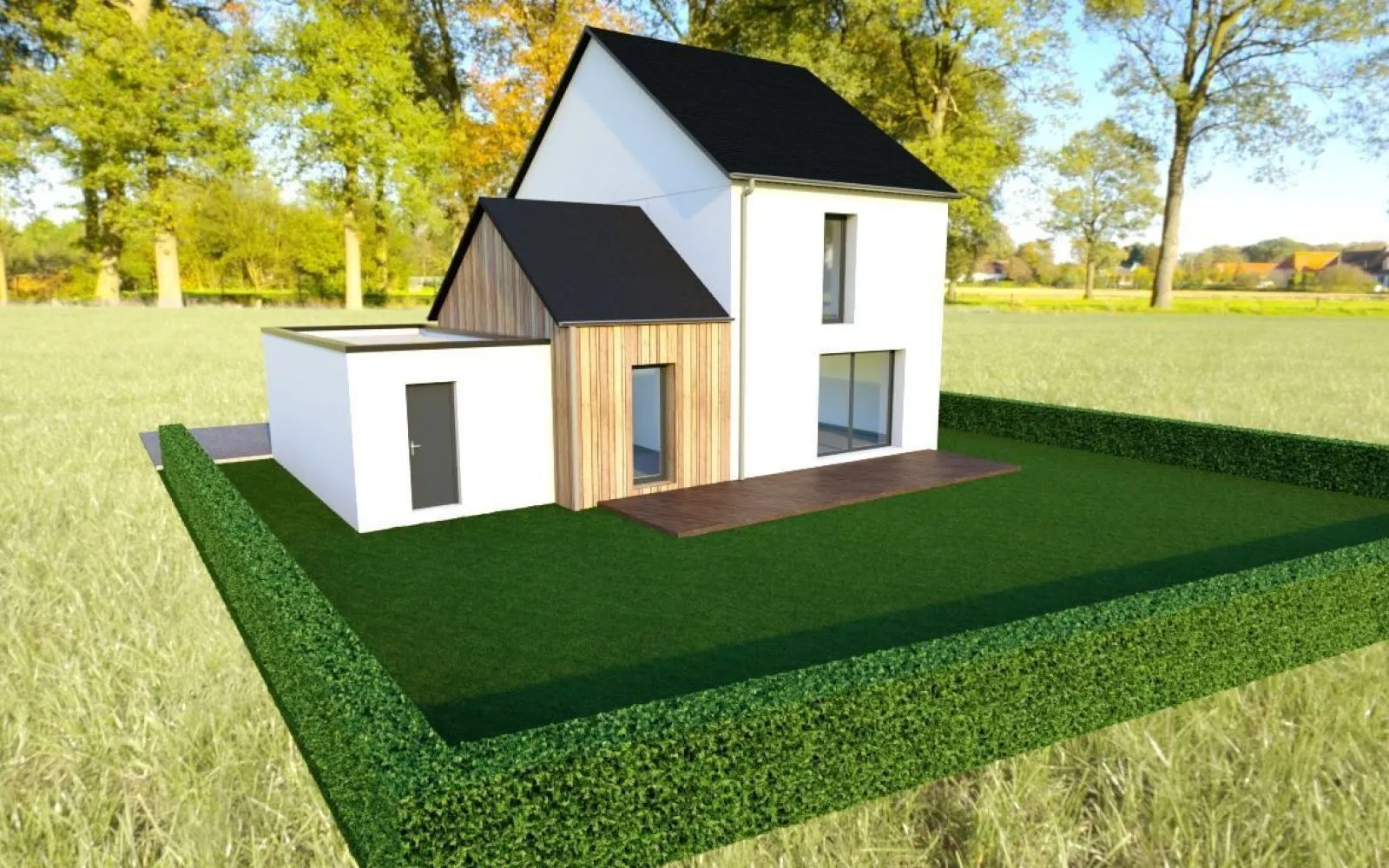 Projet de construction d'une maison 102 m² avec terrain à HEDE (35) à Hédé-Bazouges — photo 3