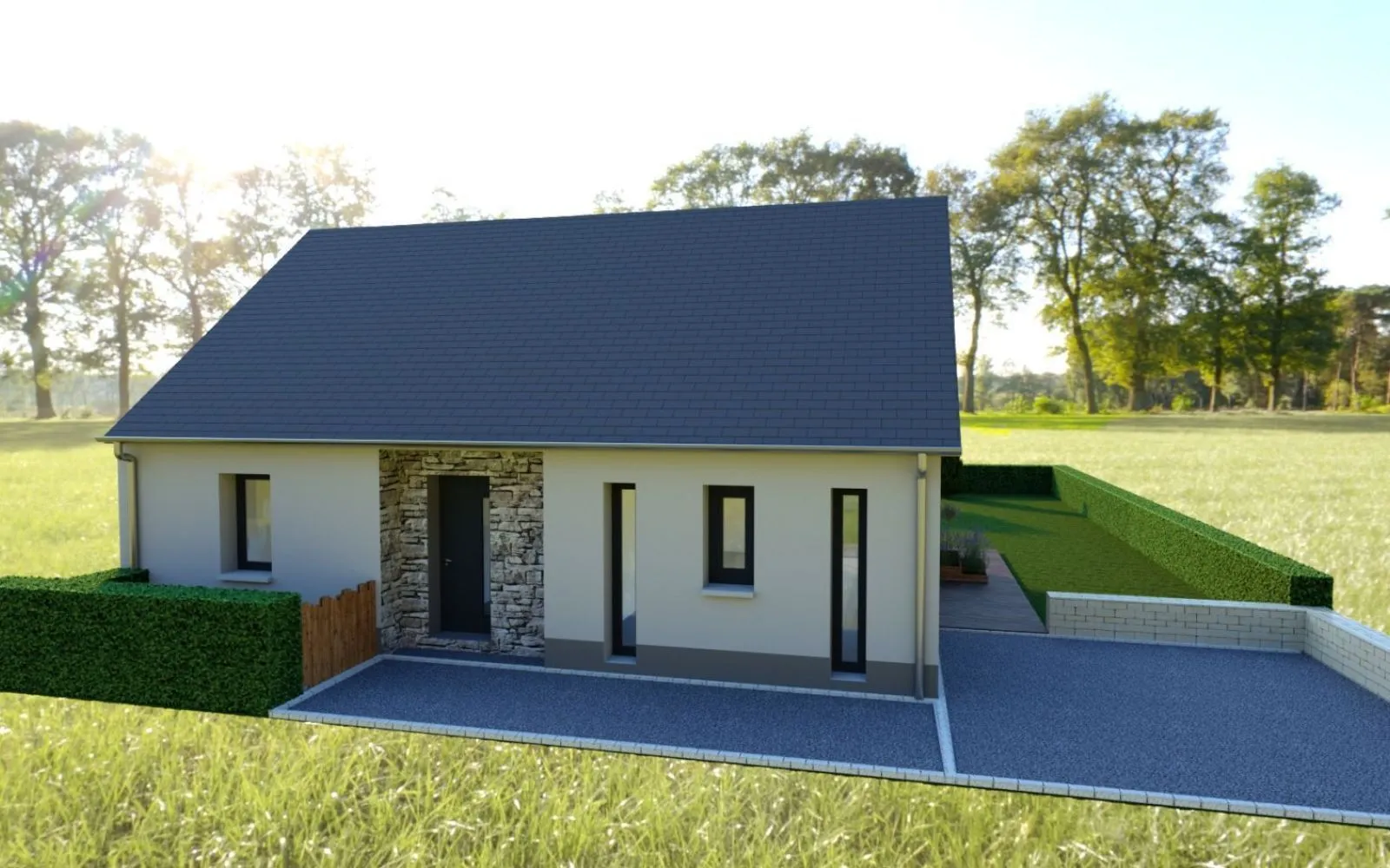 Projet de construction d'une maison 82 m² avec terrain à BALAZE (35) à Balazé — photo 1