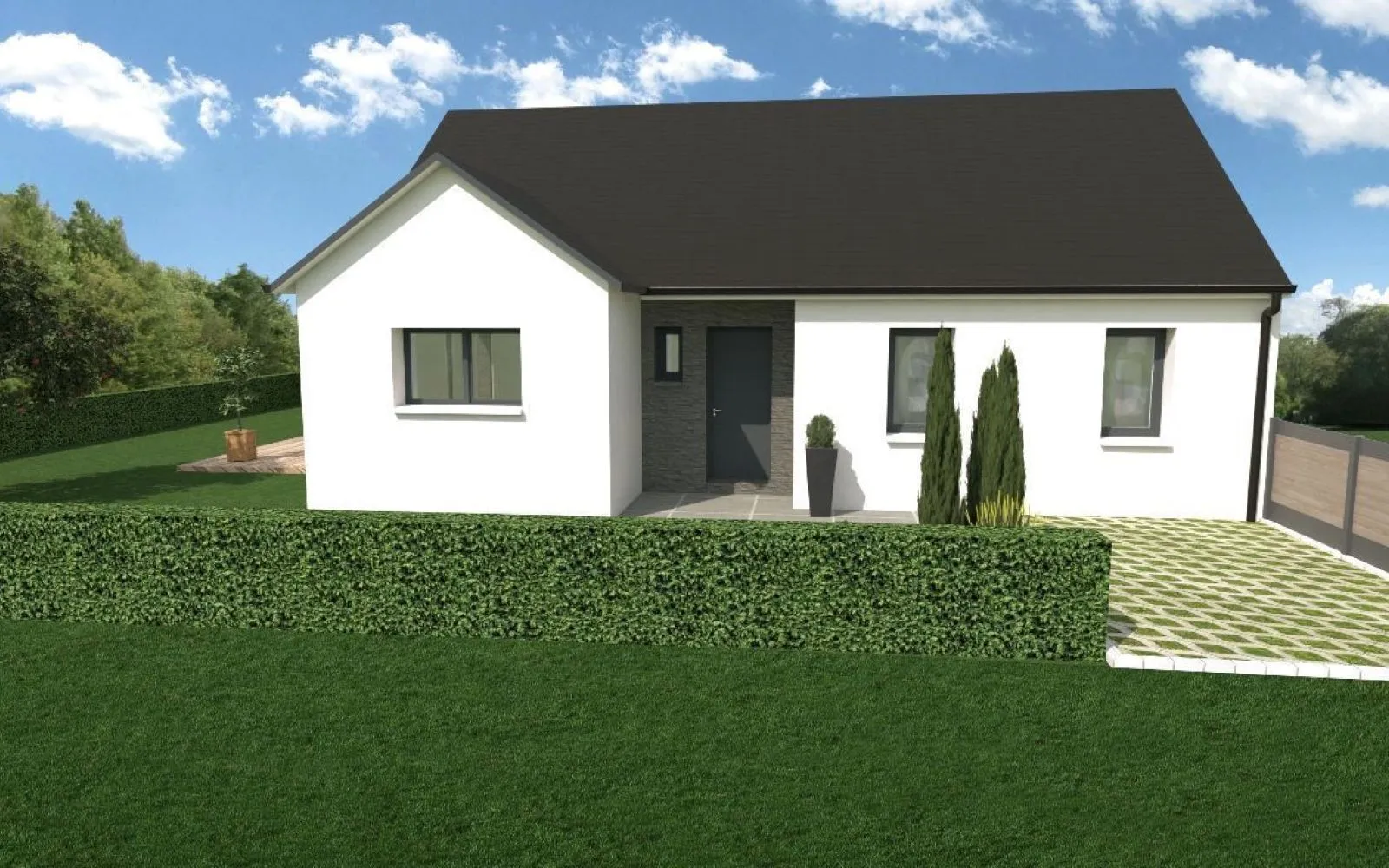 Projet de construction d'une maison 73 m² avec terrain à BALAZE (35) à Balazé — photo 1