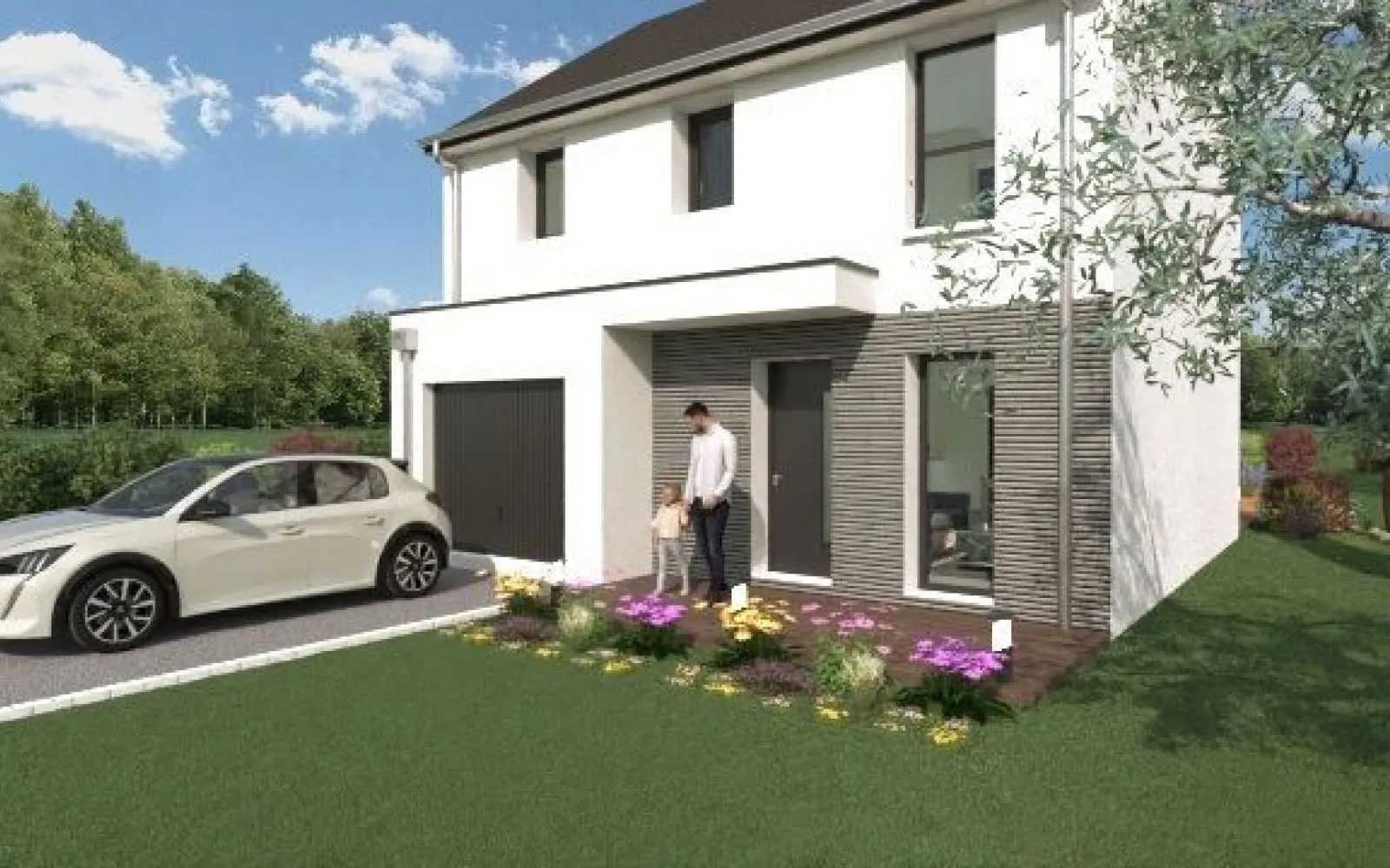 Projet de construction d'une maison 88 m² avec terrain à HEDE (35) à Hédé-Bazouges — photo 1