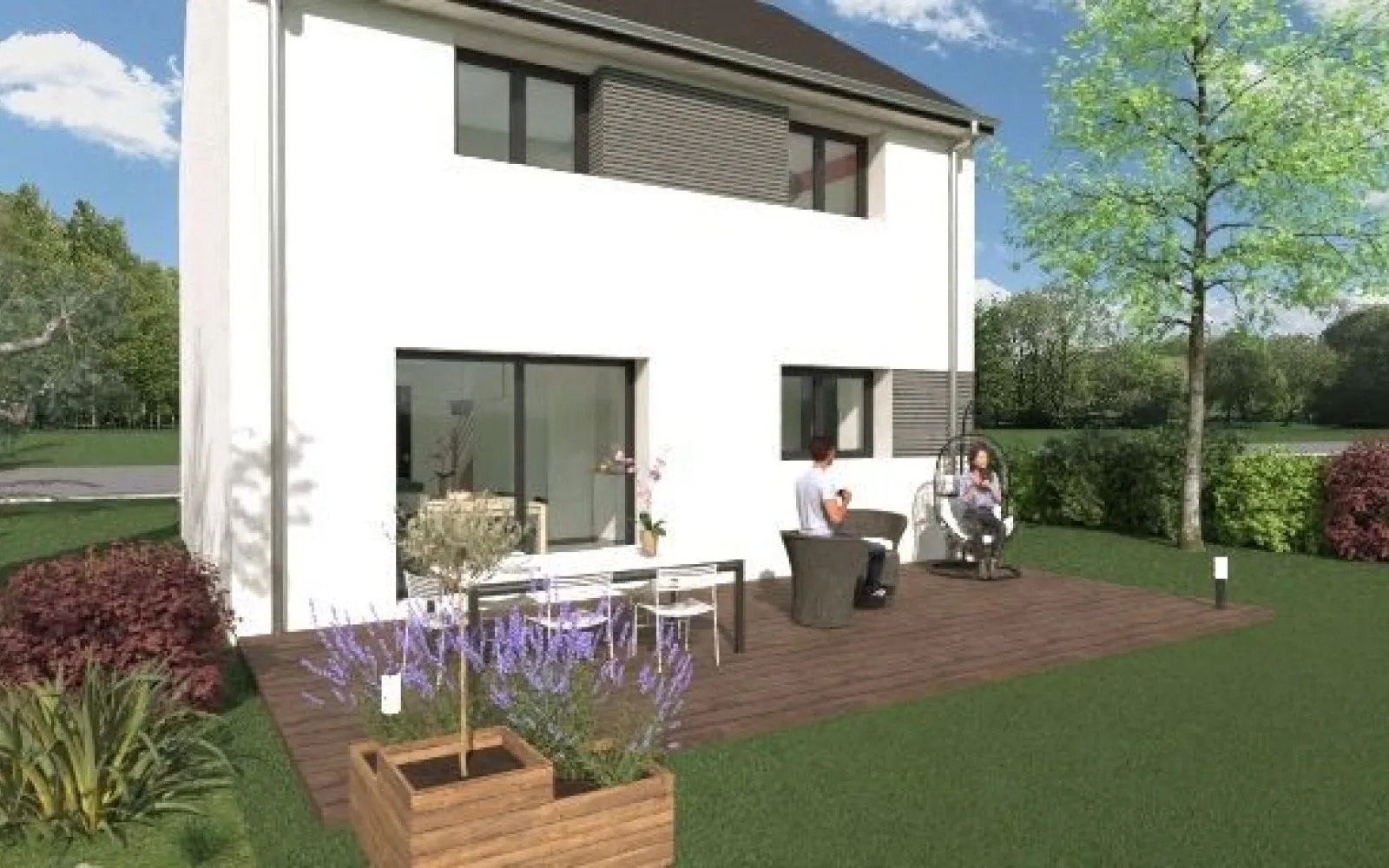 Projet de construction d'une maison 88 m² avec terrain à HEDE (35) à Hédé-Bazouges — photo 2