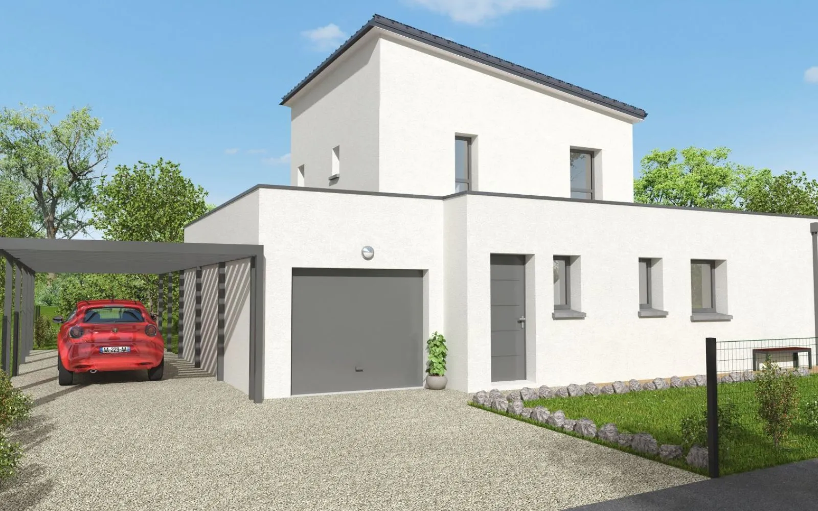 Projet de construction d'une maison 92 m² avec terrain à GUER (56) à Guer — photo 1