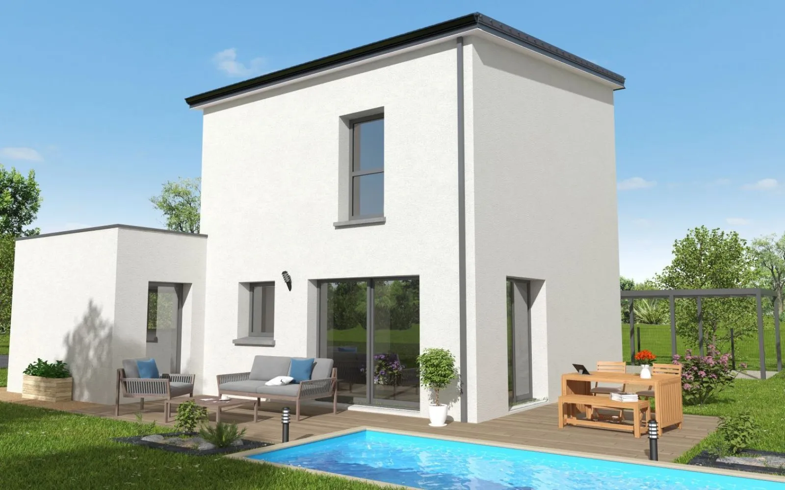 Projet de construction d'une maison 92 m² avec terrain à GUER (56) à Guer — photo 2