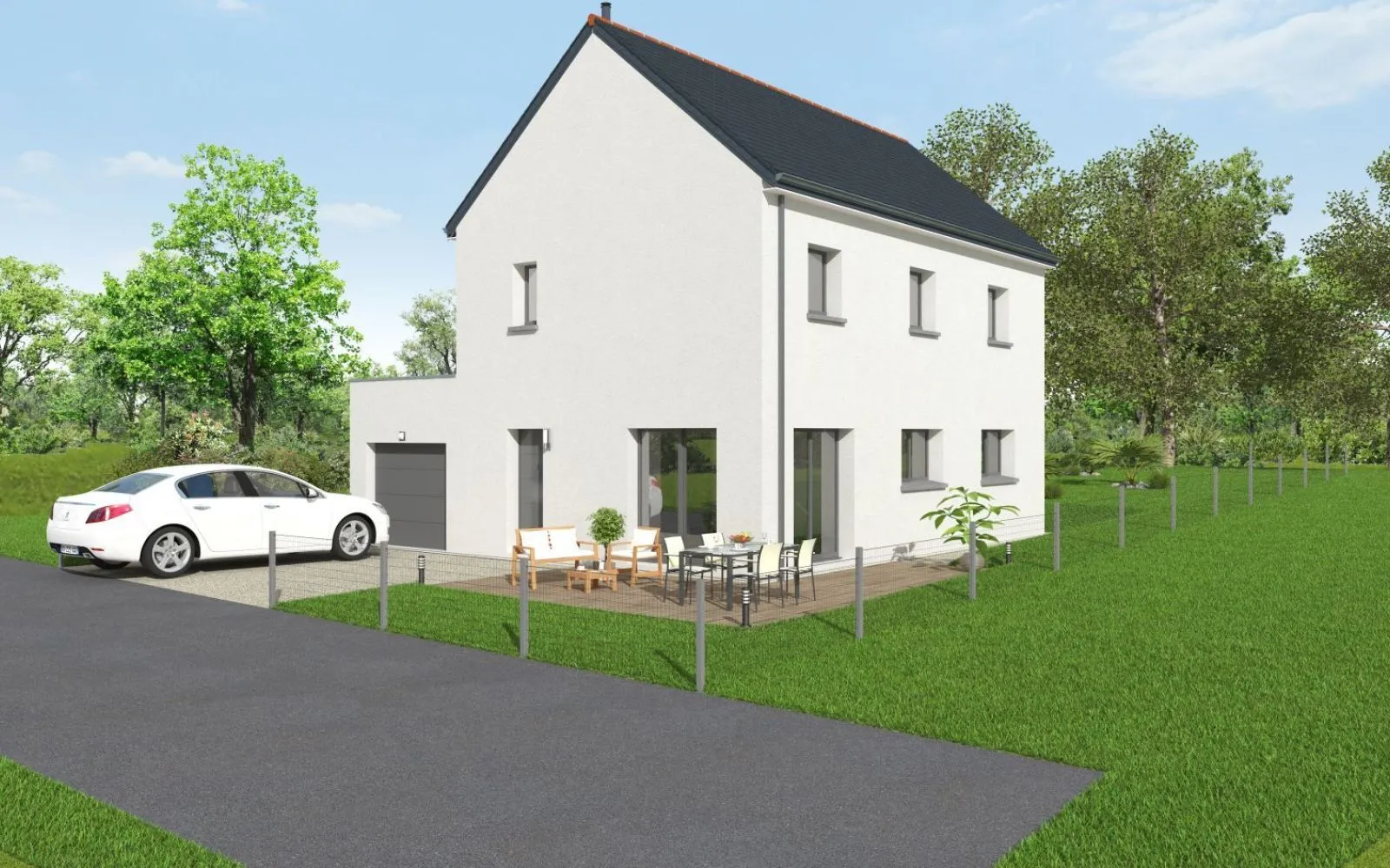 Projet de construction d'une maison 112 m² avec terrain à GOSNE (35) à Gosné — photo 1