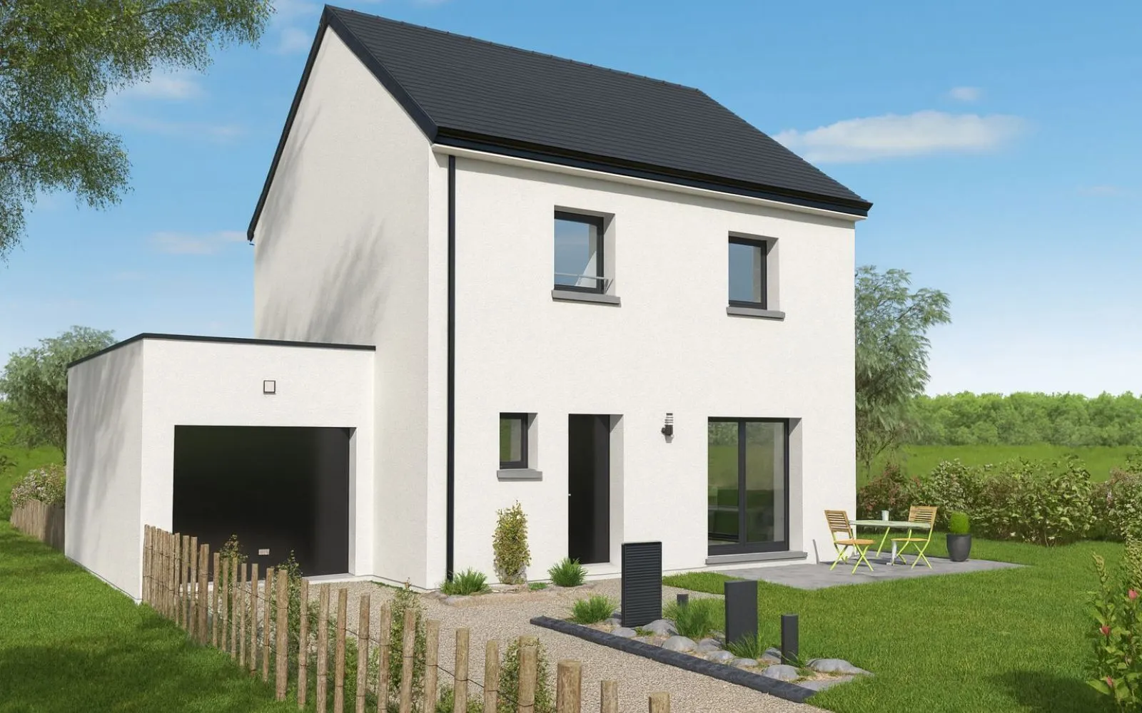 Projet de construction d'une maison 95 m² avec terrain à GUER (56) à Guer — photo 1