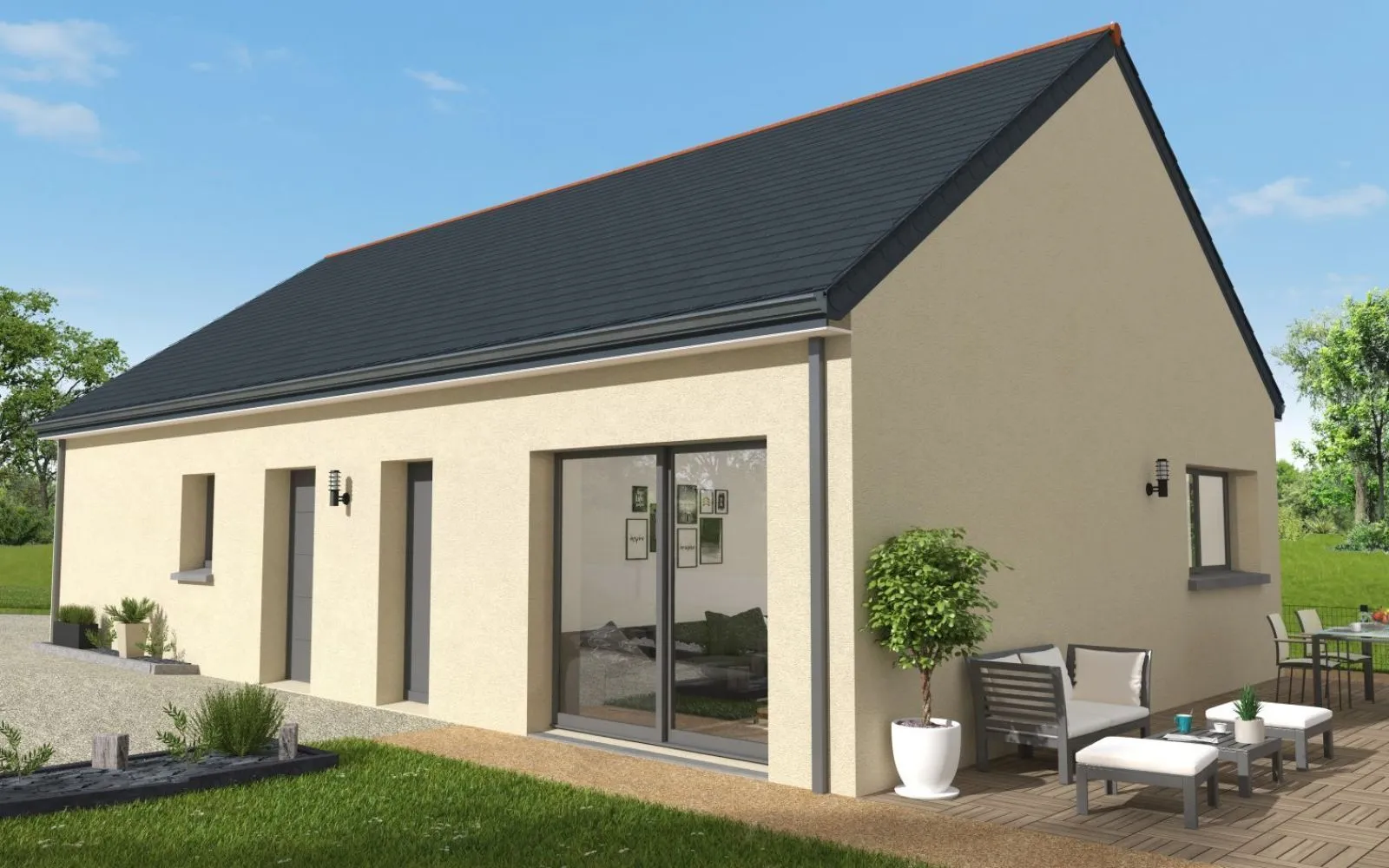 Projet de construction d'une maison 88.21 m² avec terrain à LANESTER (56) à Lanester — photo 1
