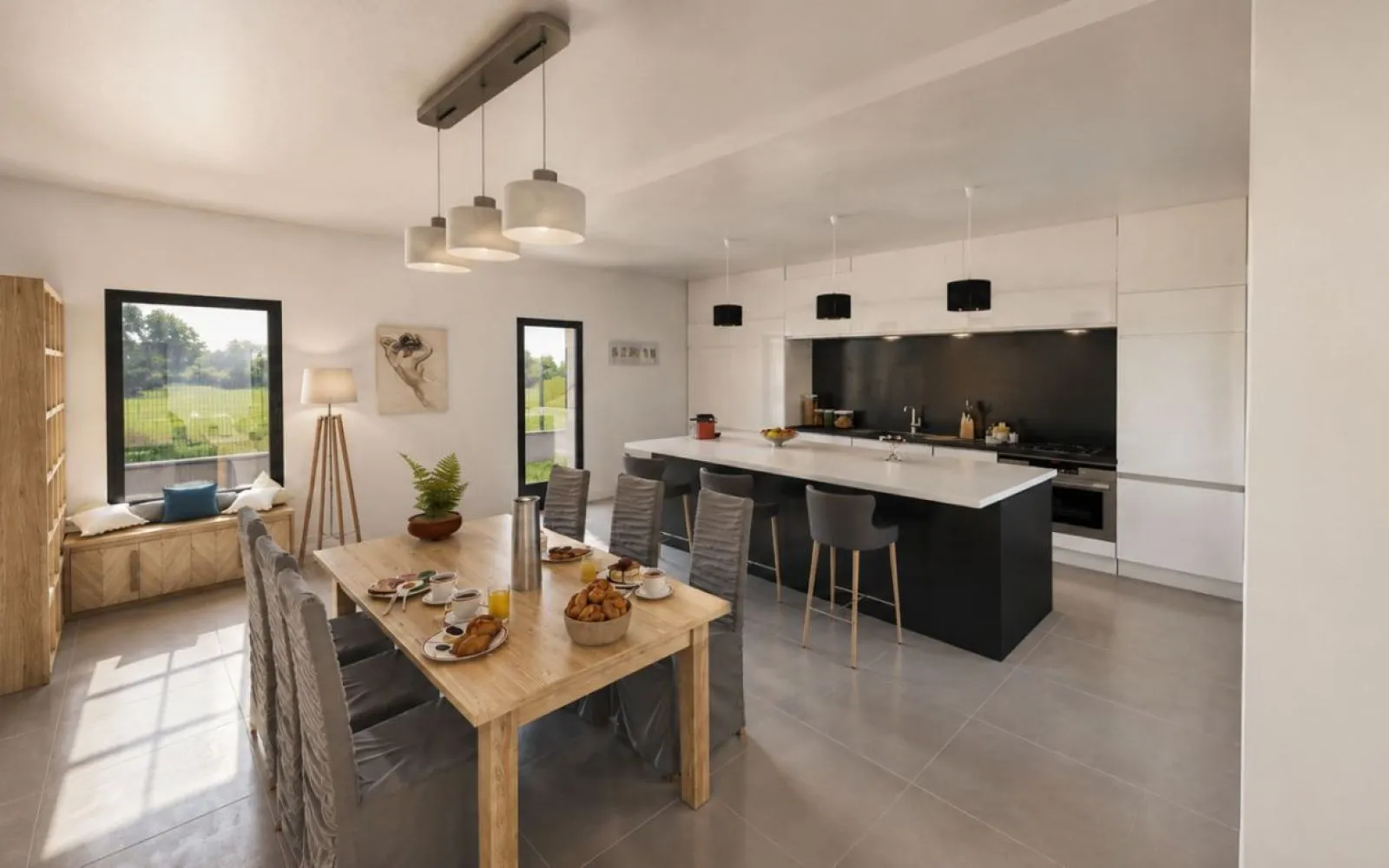 Projet de construction d'une maison 218 m² avec terrain à MAEN ROCH (35) à Maen Roch — photo 3