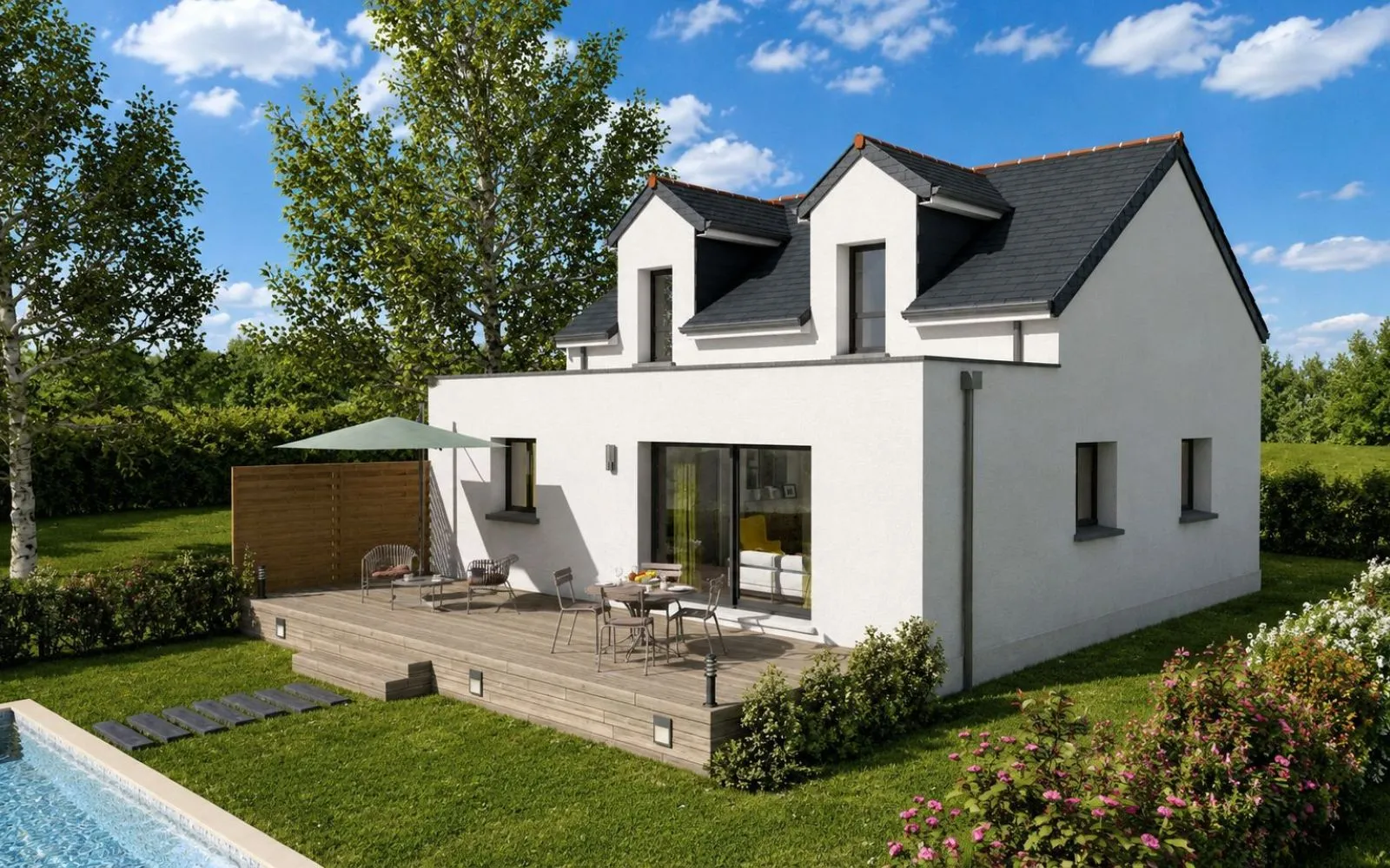 Projet de construction d'une maison 98 m² avec terrain à GUER (56) à Guer — photo 2