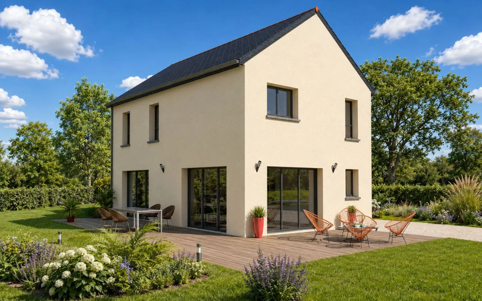 Projet de construction d'une maison 131 m² avec terrain à PIRE-SUR-SEICHE (35) à Piré-sur-Seiche — photo 2