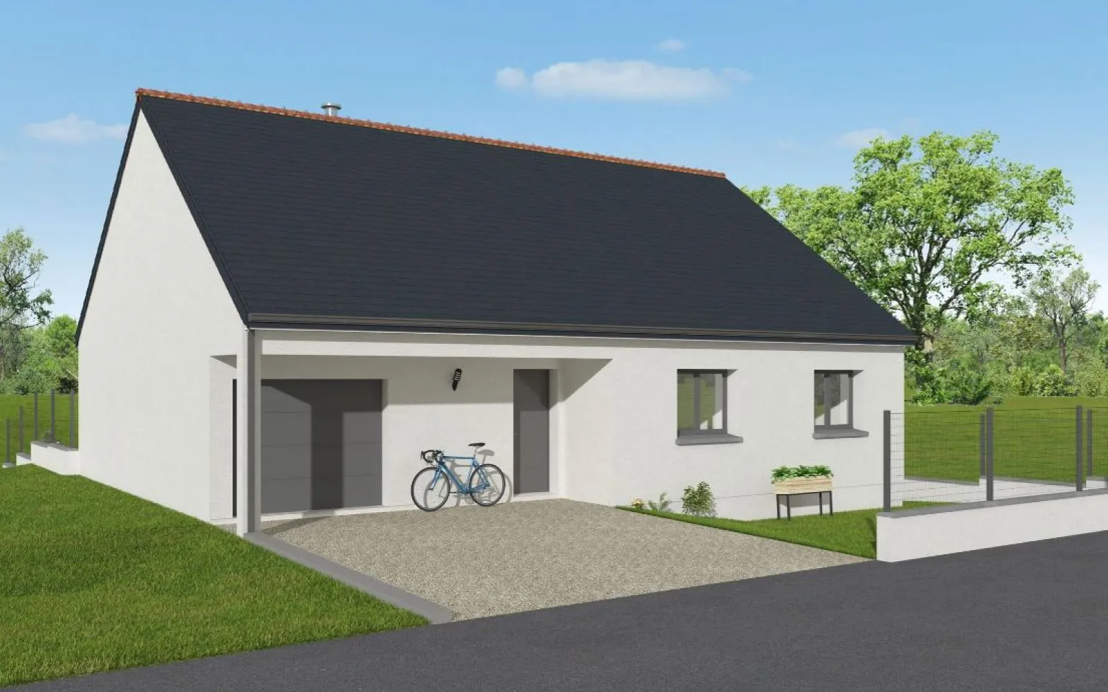 Projet de construction d'une maison 96.7 m² avec terrain à LAMBALLE (22) à Lamballe — photo 1