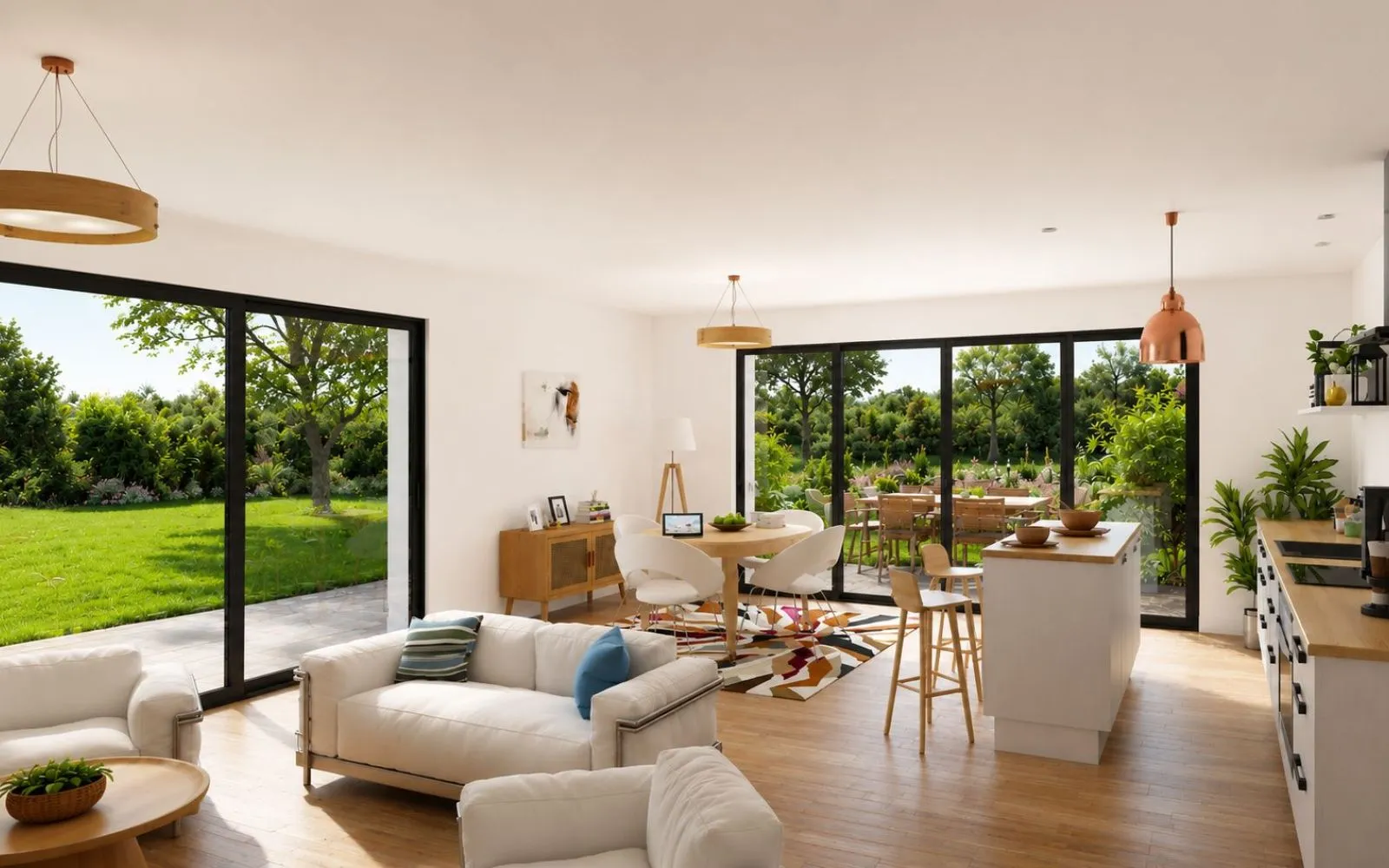 Projet de construction d'une maison 135 m² avec terrain à SAINT-THURIAU (56) à Saint-Thuriau — photo 2