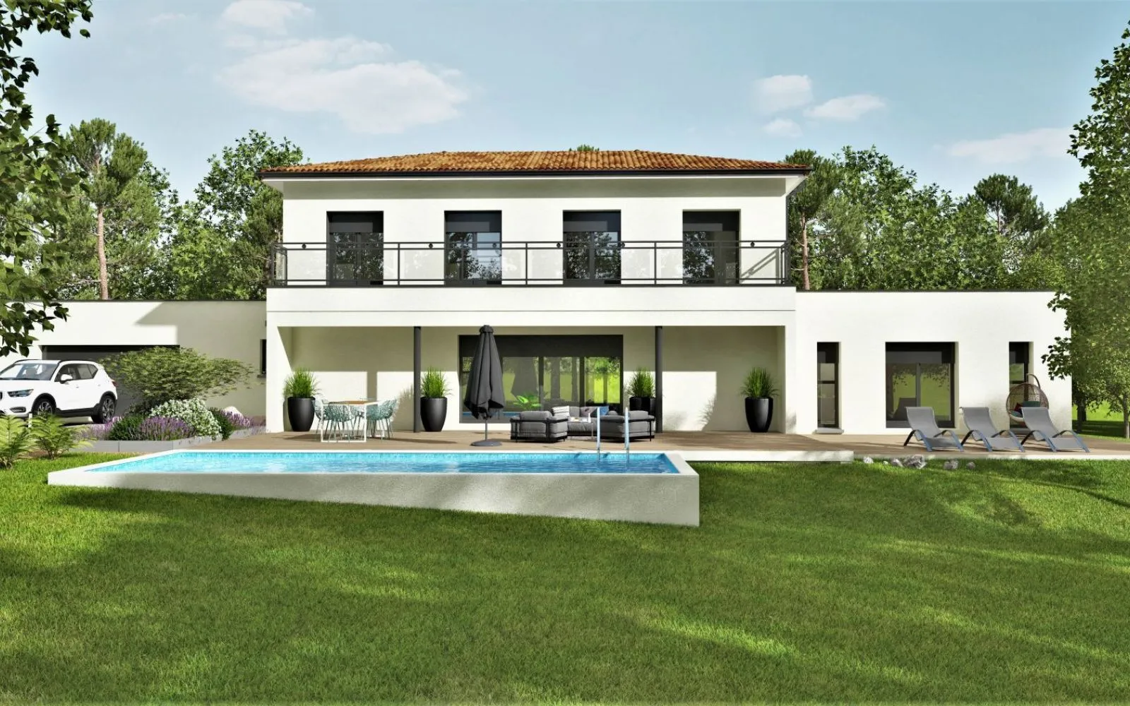 Projet de construction d'une maison 141 m² avec terrain à DONNEVILLE (31) au prix de 442500€. à Donneville — photo 2