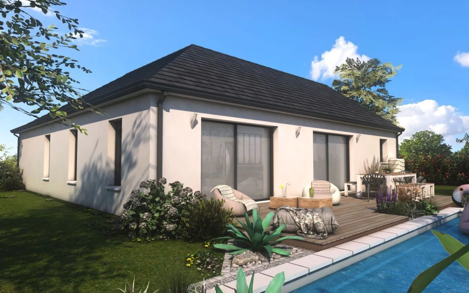 Maison 100.7 m² avec terrain à VERN-D'ANJOU (49) à Vern-d'Anjou — photo 2