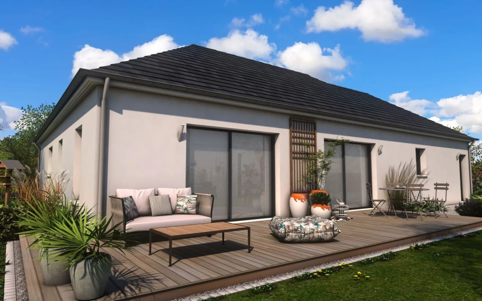 Maison 110.01 m² avec terrain à LONGUE-JUMELLES (49) à Longué-Jumelles — photo 2