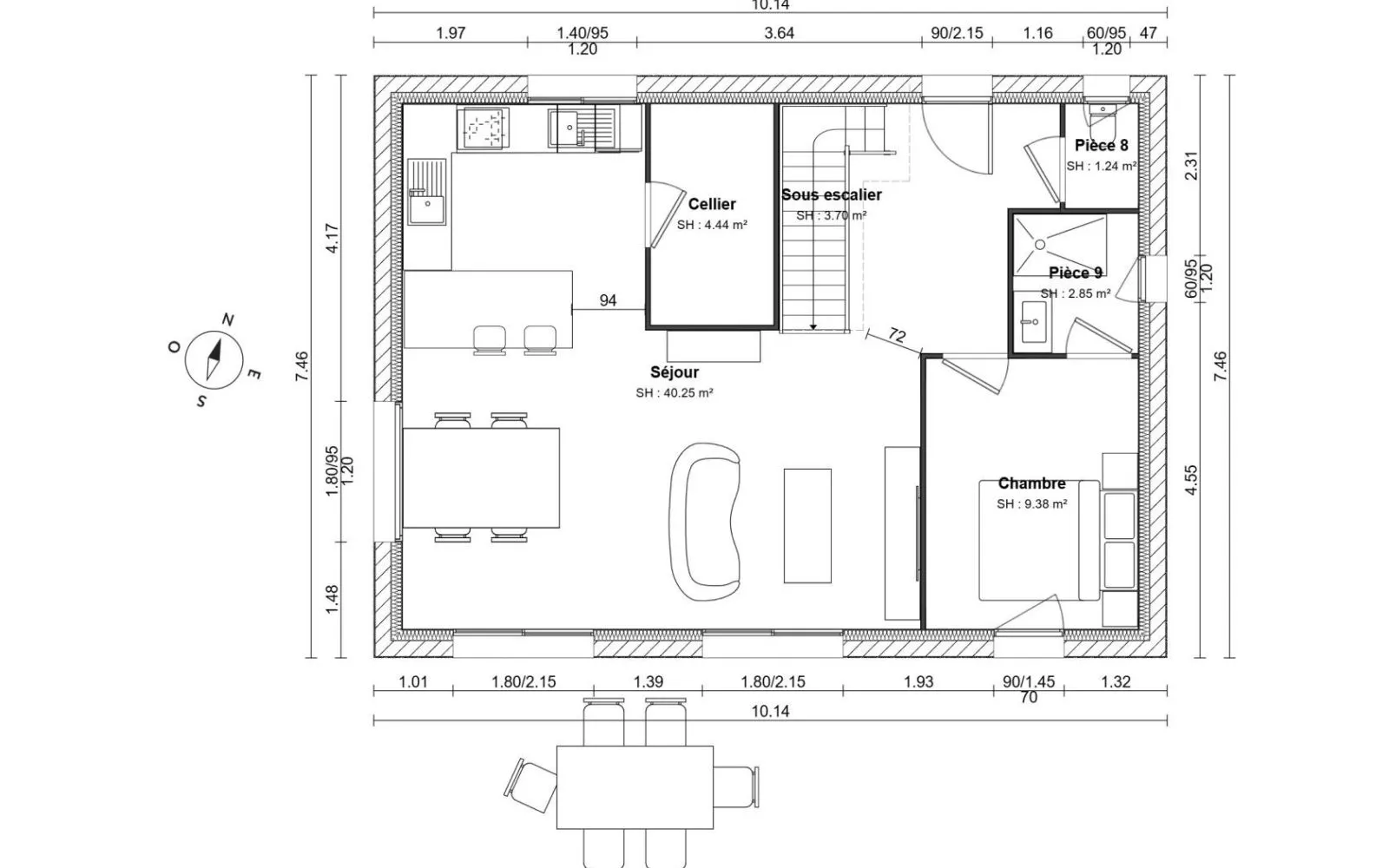 Projet de construction d'une maison 105 m² avec terrain à GUILVINEC (29) à Guilvinec — photo 6