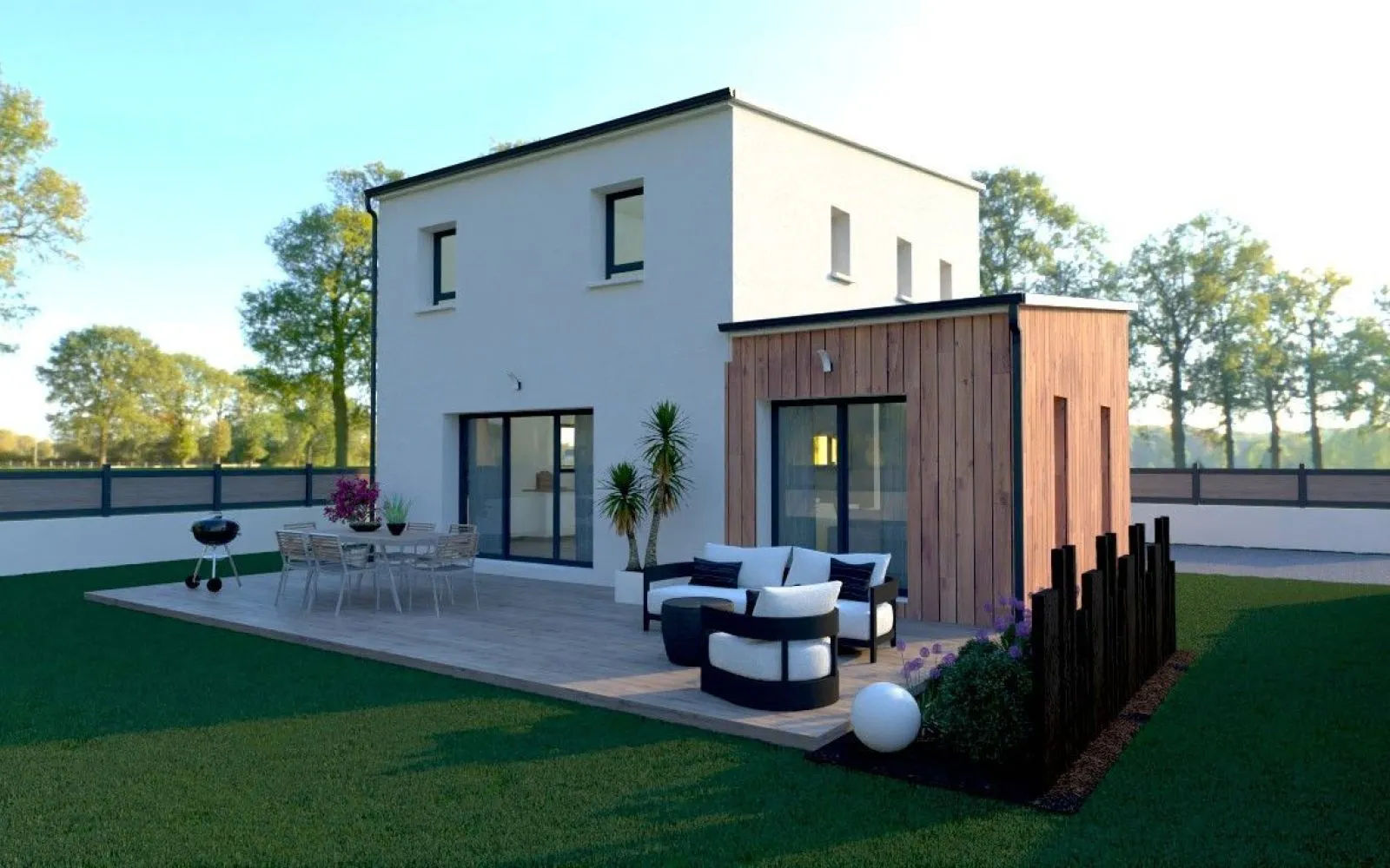 Projet de construction d'une maison 100 m² avec terrain à BRIEC (29) à Briec — photo 1