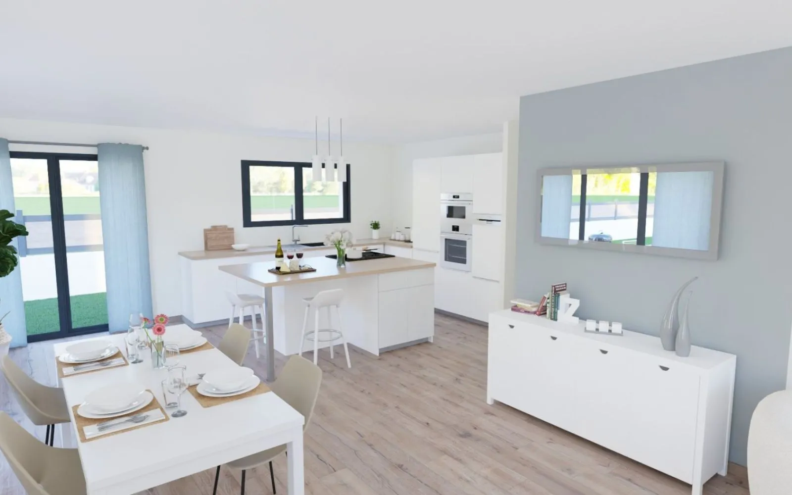 Projet de construction d'une maison 100 m² avec terrain à BRIEC (29) à Briec — photo 3