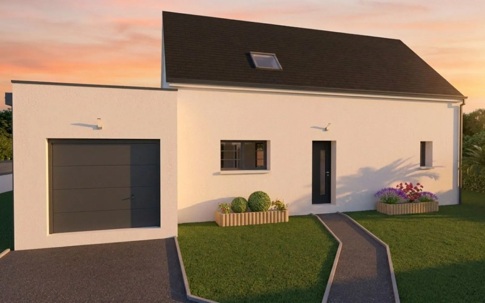 Projet de construction d'une maison 110 m² avec terrain à MELGVEN (29) à Melgven — photo 1