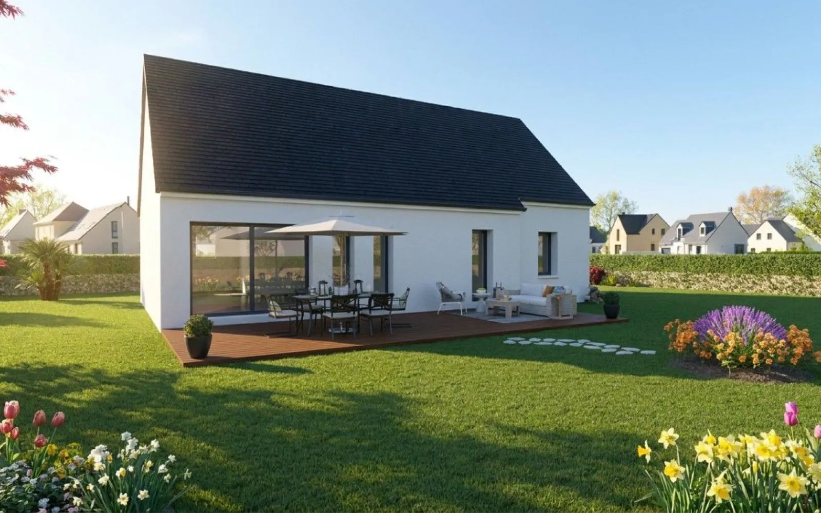 Projet de construction d'une maison 90 m² avec terrain à PLEUVEN (29) à Pleuven — photo 2