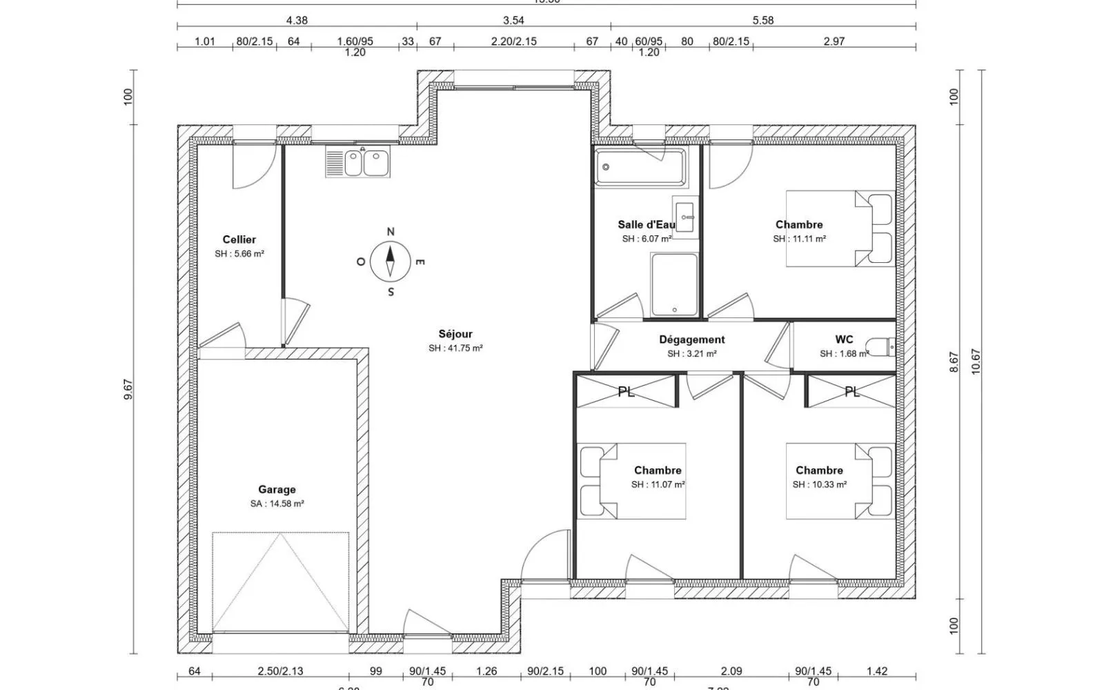 Projet de construction d'une maison 90 m² avec terrain à PENMARCH (29) à Penmarch — photo 7