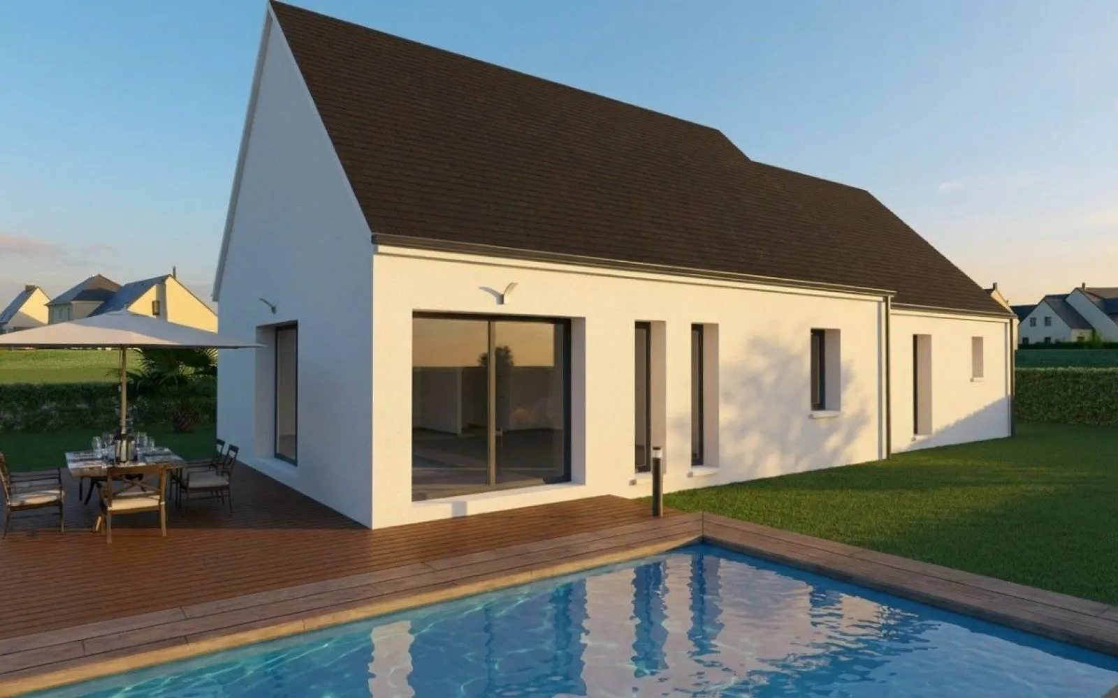 Projet de construction d'une maison 90 m² avec terrain à BAYE (29) à Baye — photo 1