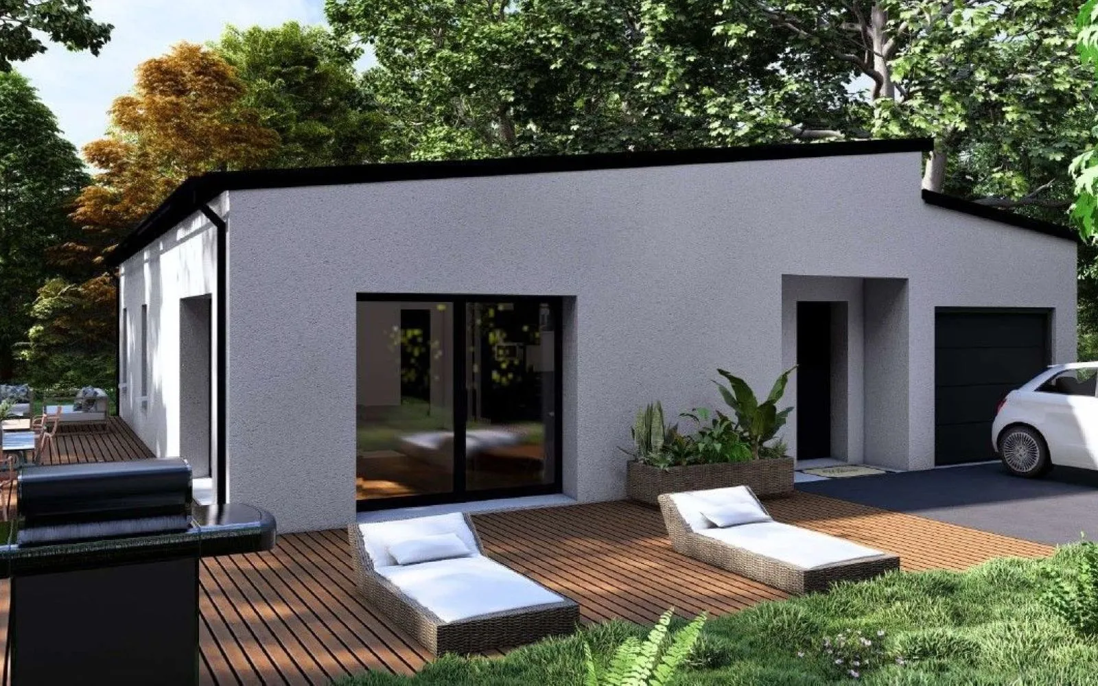 Projet de construction d'une maison 94 m² avec terrain à BRIEC (29) à Briec — photo 1
