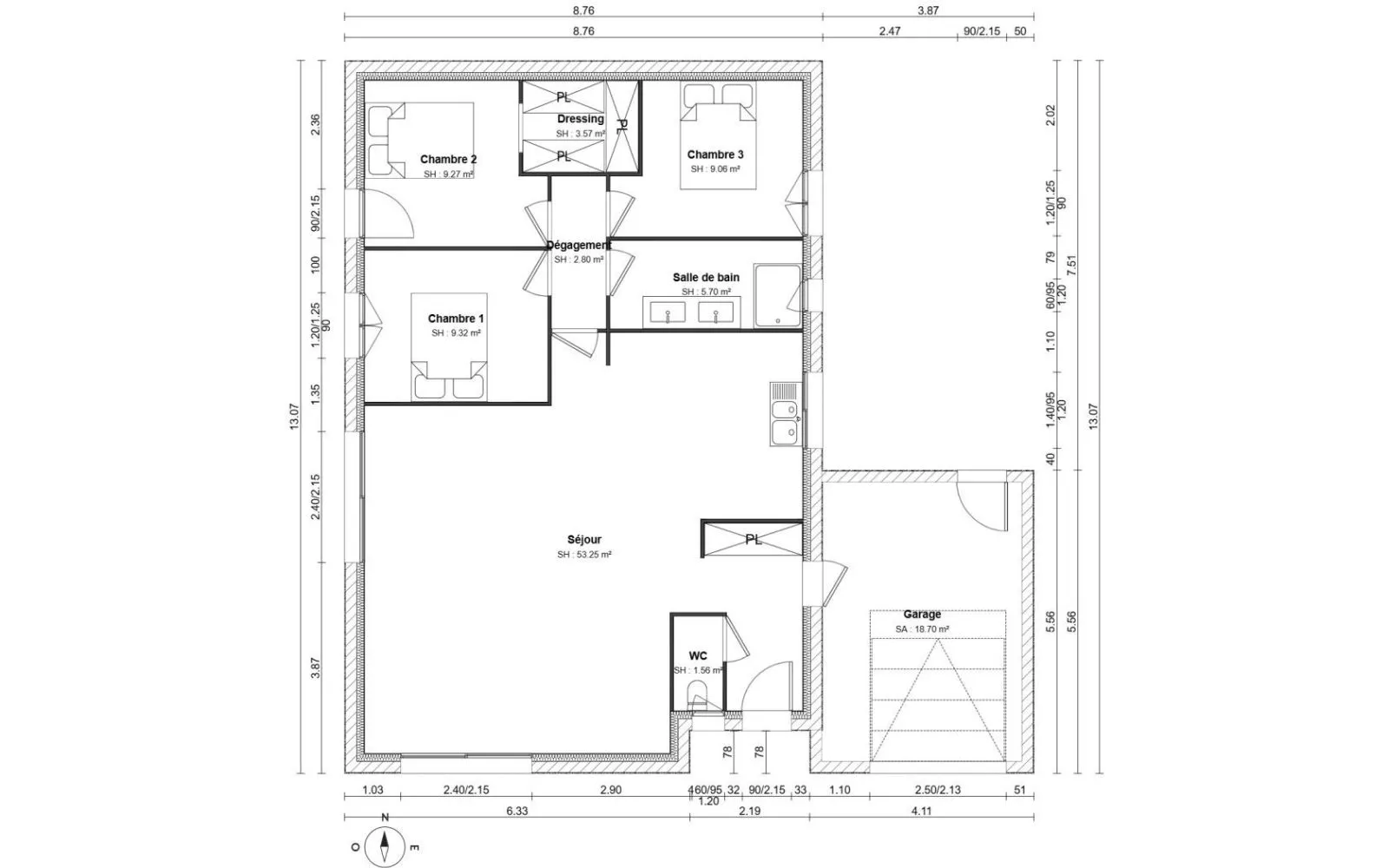 Projet de construction d'une maison 94 m² avec terrain à BRIEC (29) à Briec — photo 7