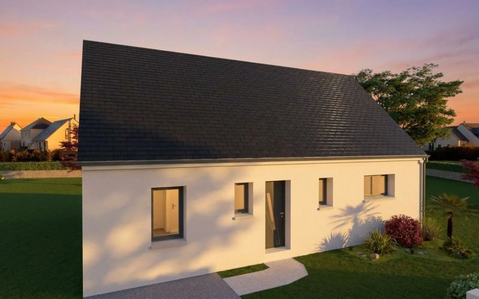 Projet de construction d'une maison 75 m² avec terrain à PLONEOUR-LANVERN (29) à Plonéour-Lanvern — photo 1