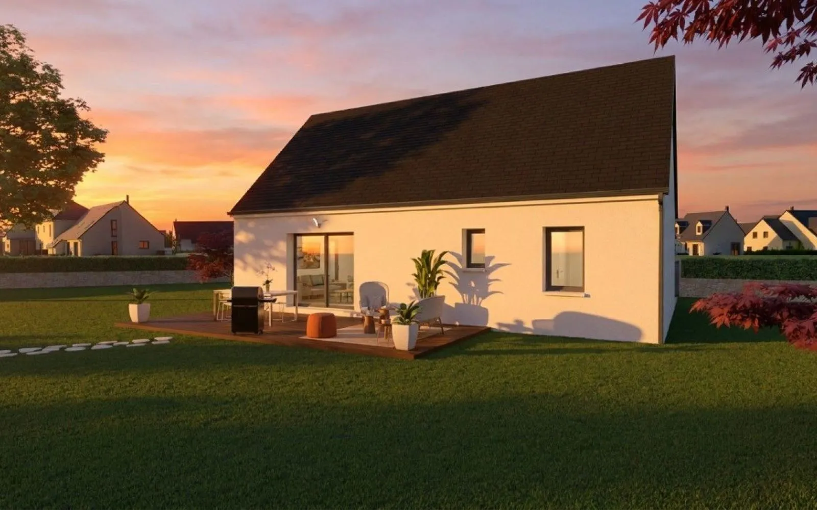 Projet de construction d'une maison 75 m² avec terrain à PLONEOUR-LANVERN (29) à Plonéour-Lanvern — photo 2