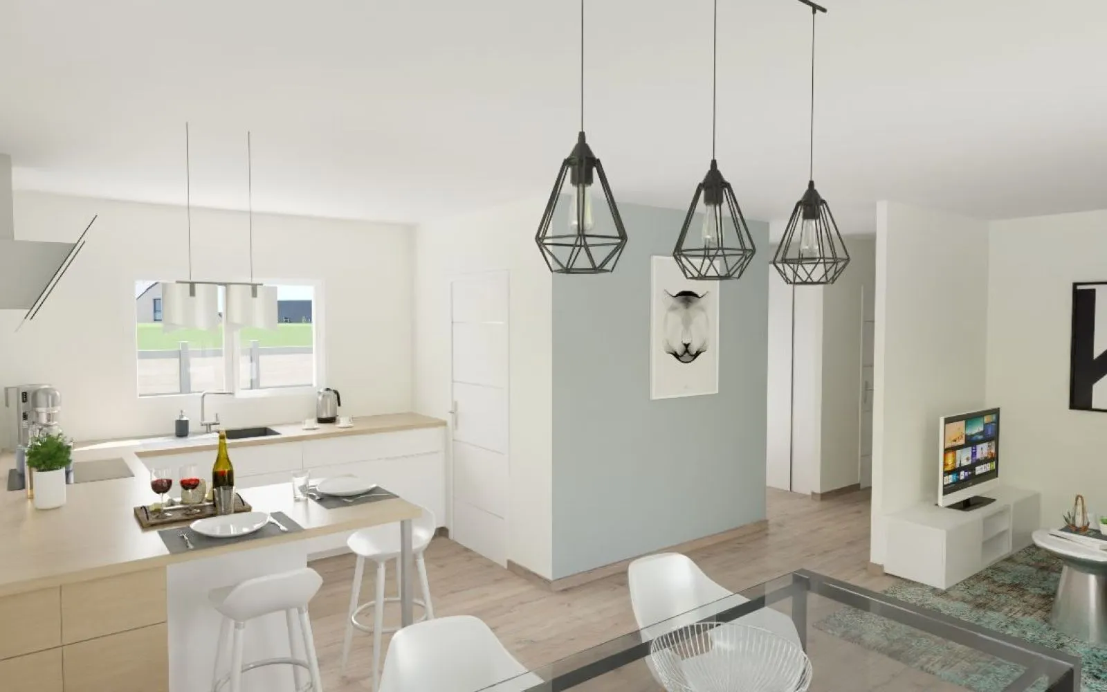 Projet de construction d'une maison 75 m² avec terrain à PLONEOUR-LANVERN (29) à Plonéour-Lanvern — photo 4