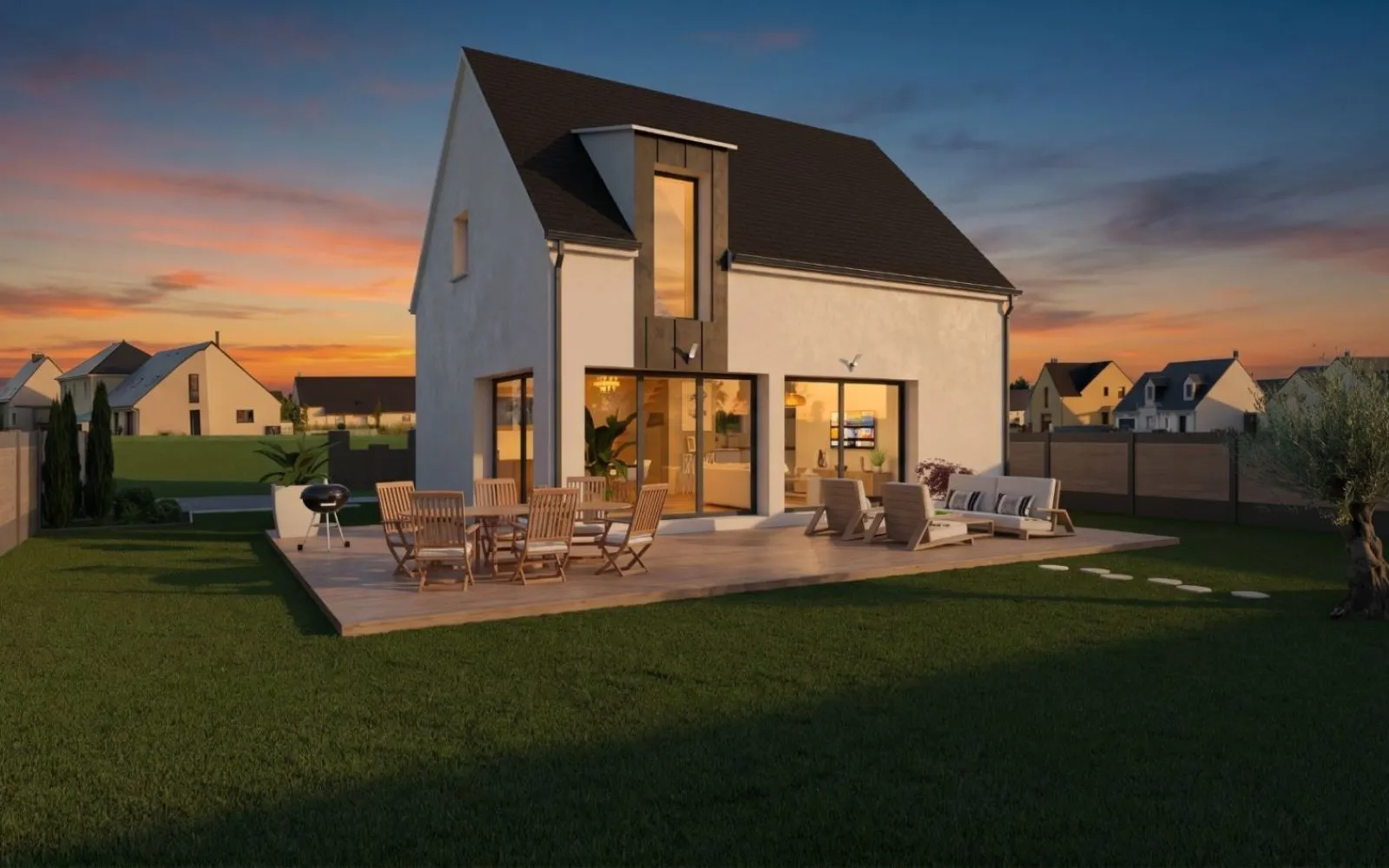 Projet de construction d'une maison 93 m² avec terrain à BRIEC (29) à Briec — photo 1