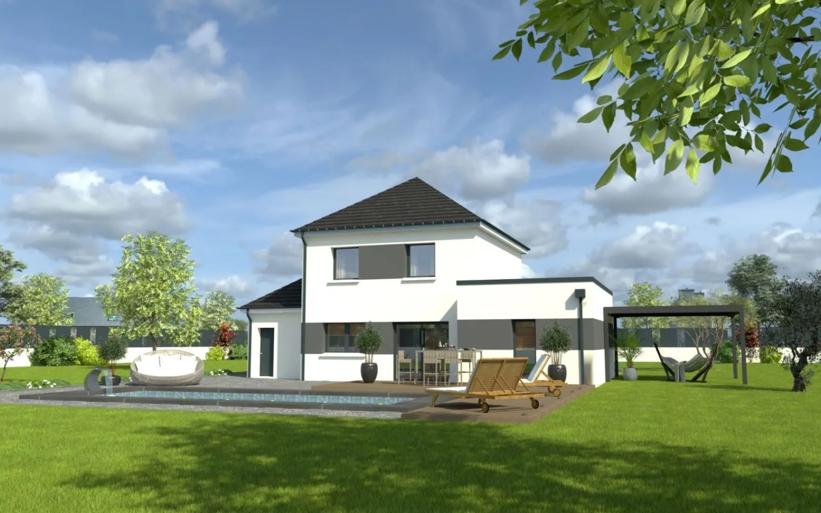 Projet de construction d'une maison 110 m² avec terrain à LUYNES (37) à Luynes — photo 2