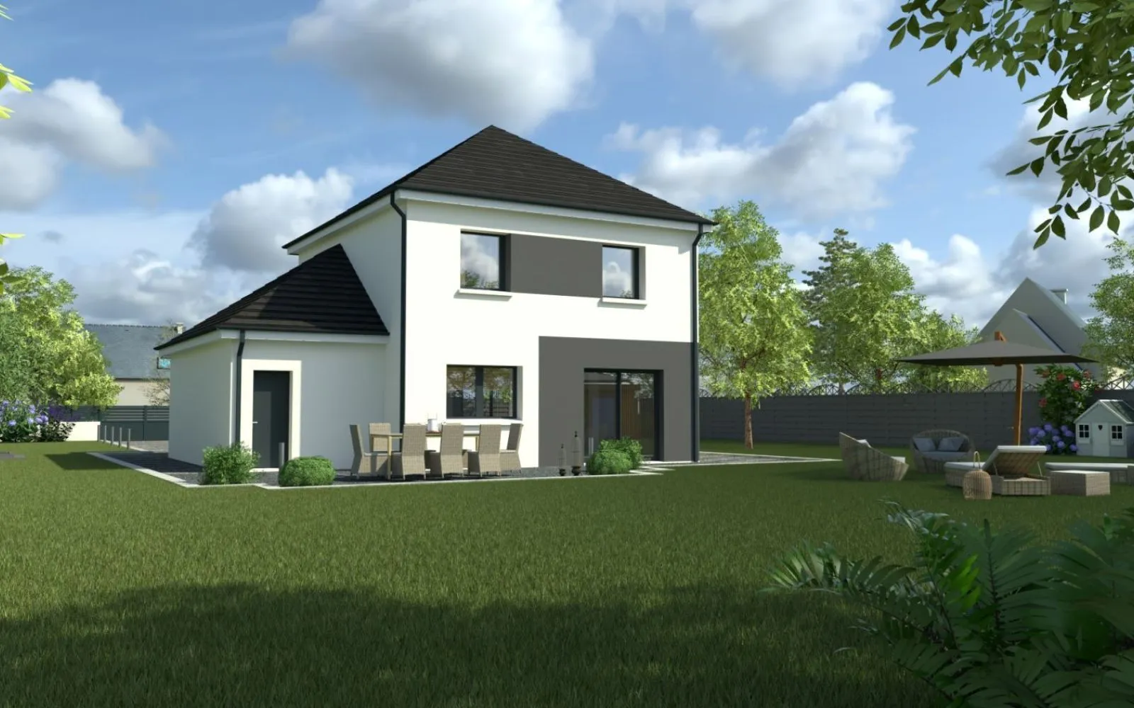 Projet de construction d'une maison 100 m² avec terrain à LUYNES (37) à Luynes — photo 2