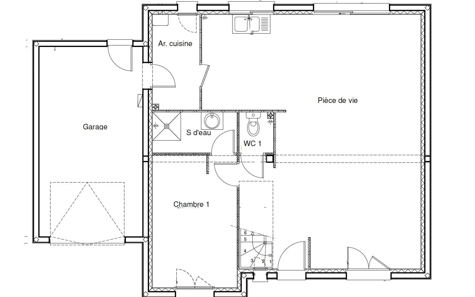 Projet de construction d'une maison 117 m² avec terrain à LUYNES (37) à Luynes — photo 3