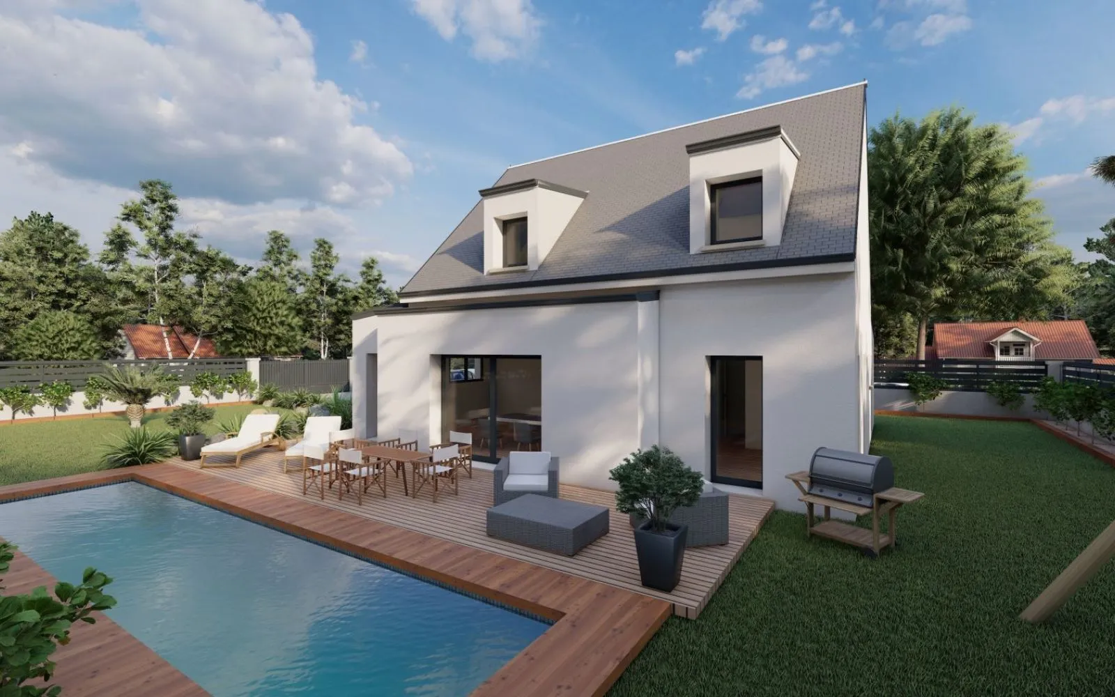 Projet de construction d'une maison 114 m² avec terrain à LUYNES (37) à Luynes — photo 1