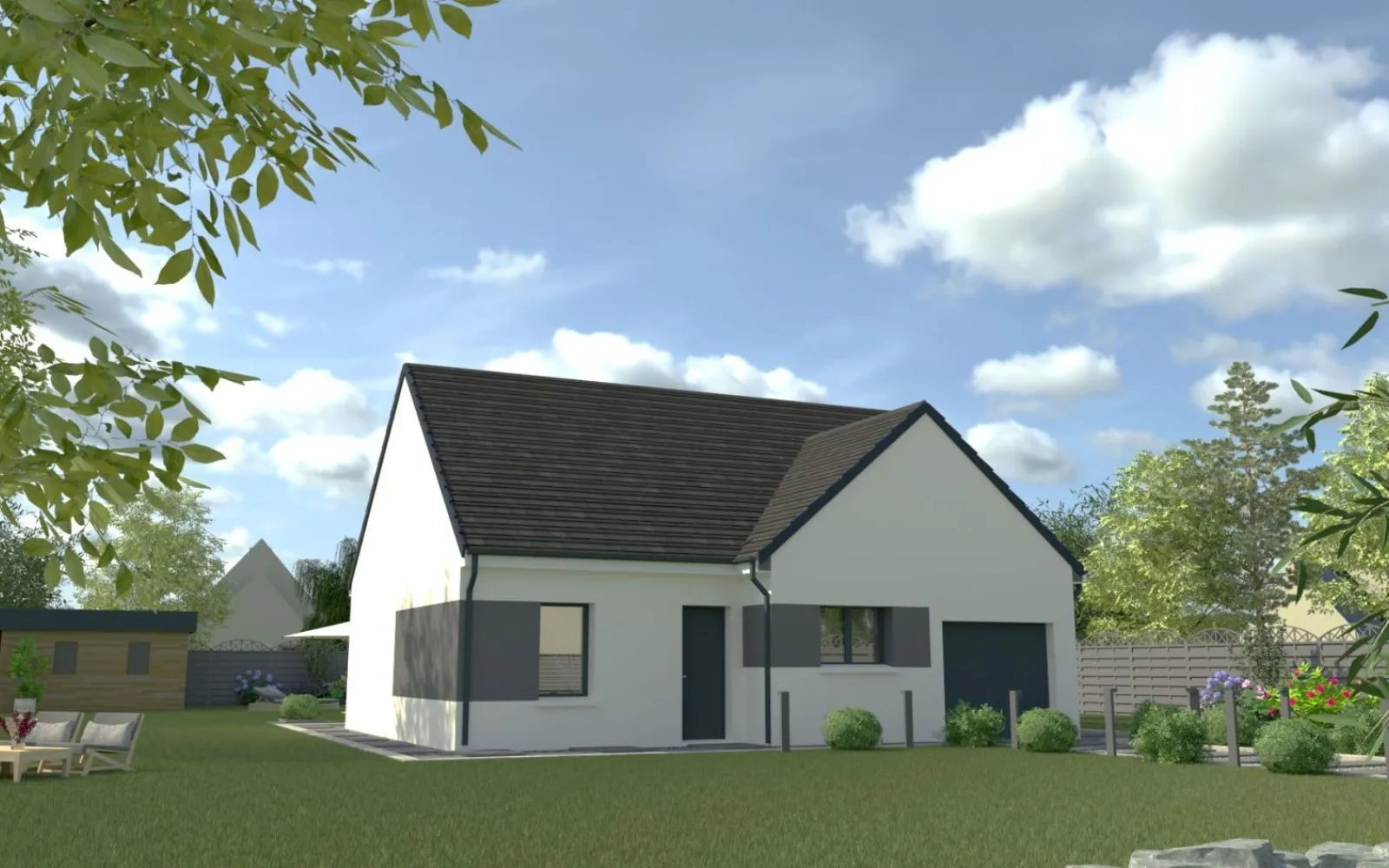 Projet de construction d'une maison 70 m² avec terrain à LUYNES (37) à Luynes — photo 1