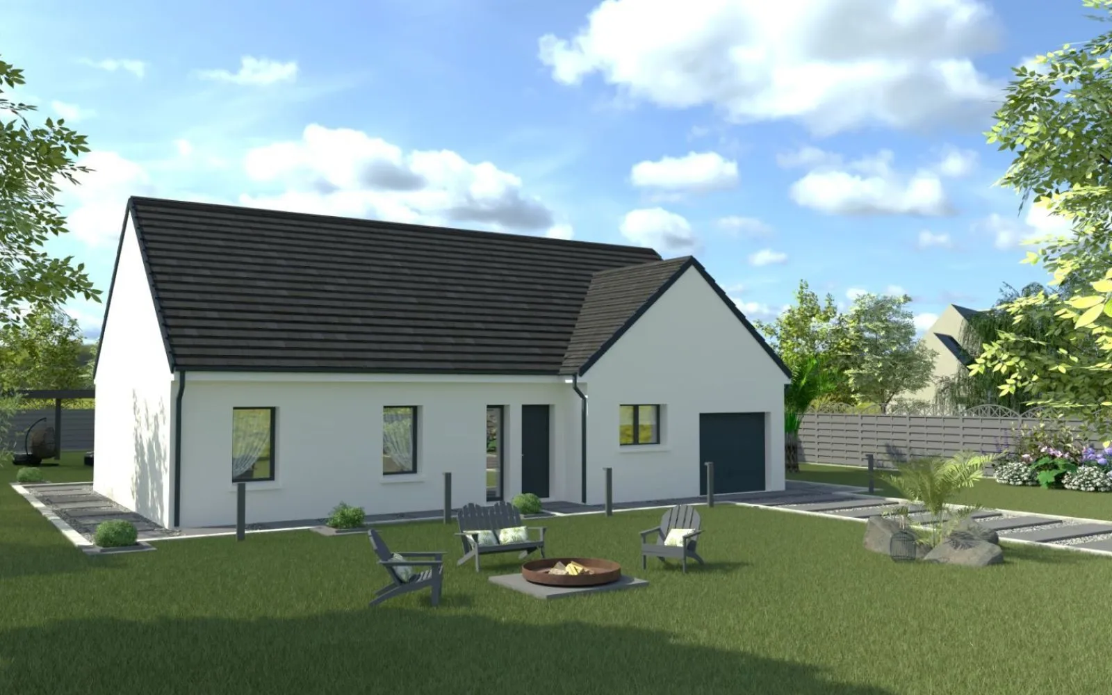 Projet de construction d'une maison 91 m² avec terrain à LUYNES (37) à Luynes — photo 1